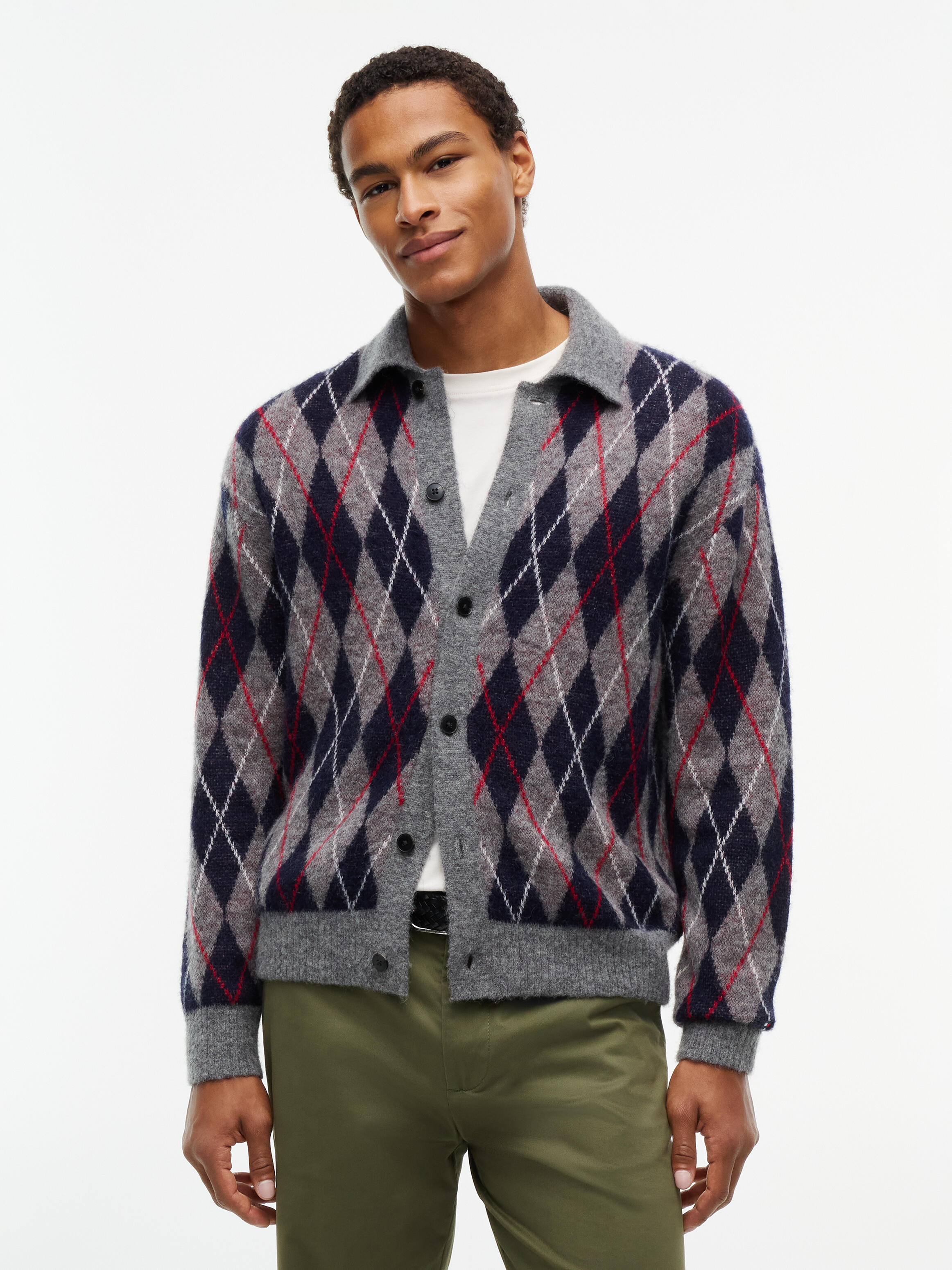 Tommy Hilfiger Herren Dunkelgrau Strickjacken & Cardigans, Grau, Gr. L - Bild 3