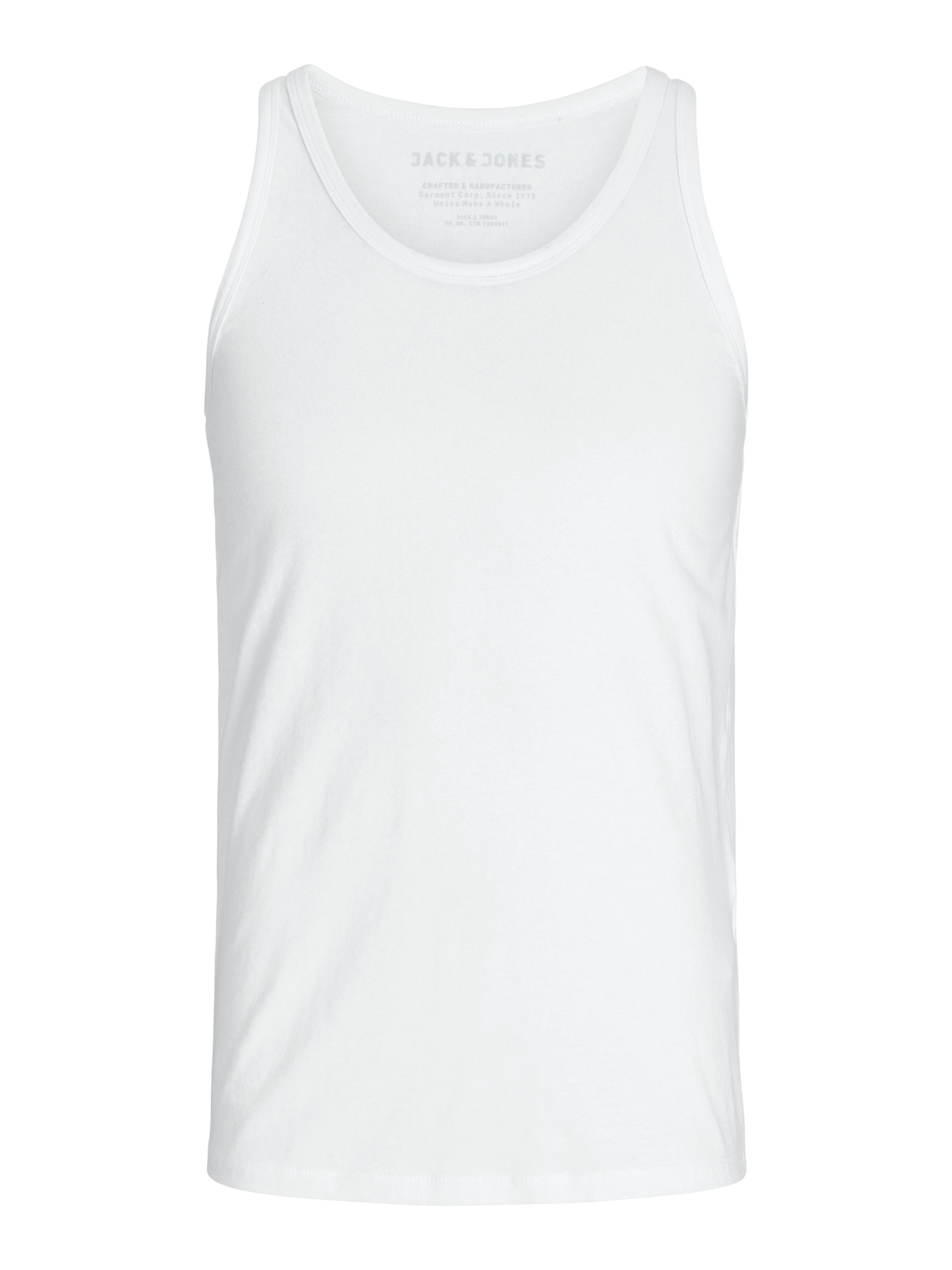 Jack & Jones Herren Weiß Tanktop Basic - Bild 2