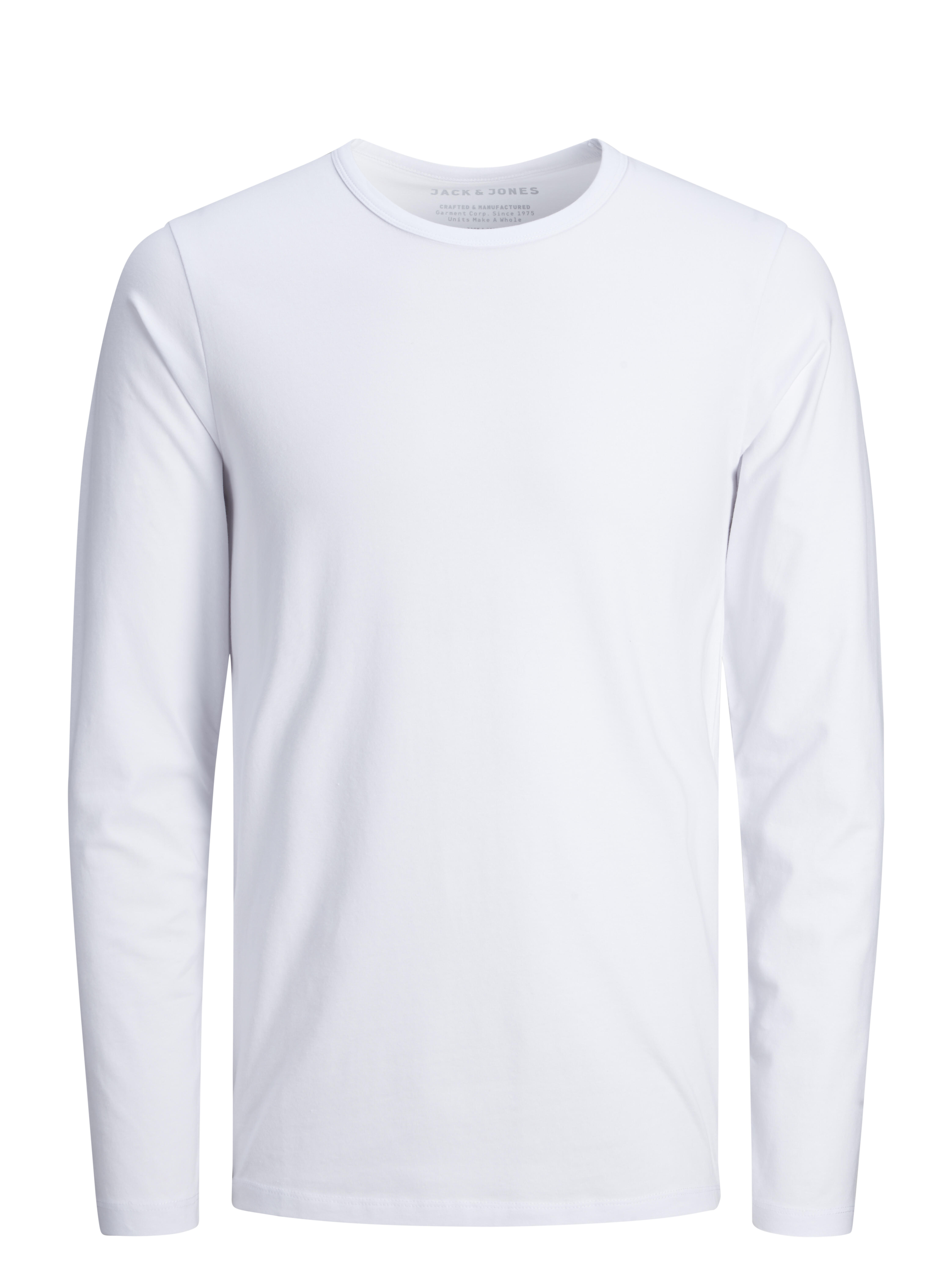 Jack & Jones Herren Weiß – Essentials – Langärmliges T-Shirt In - Bild 4