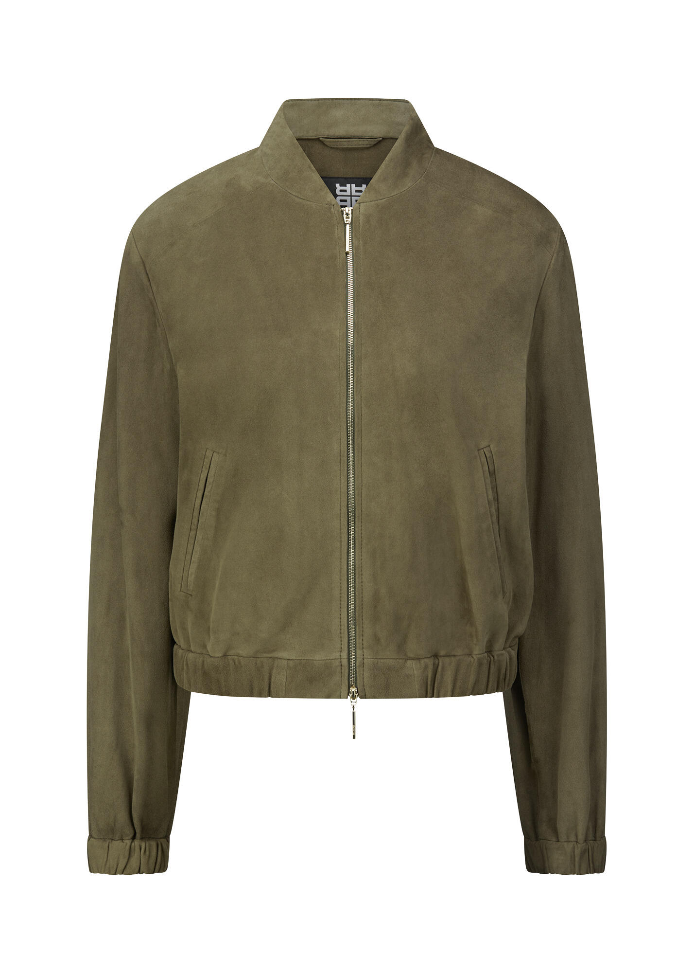 Riani Damen Oliv Blouson Aus Veloursleder, Gr. 38 - Bild 2