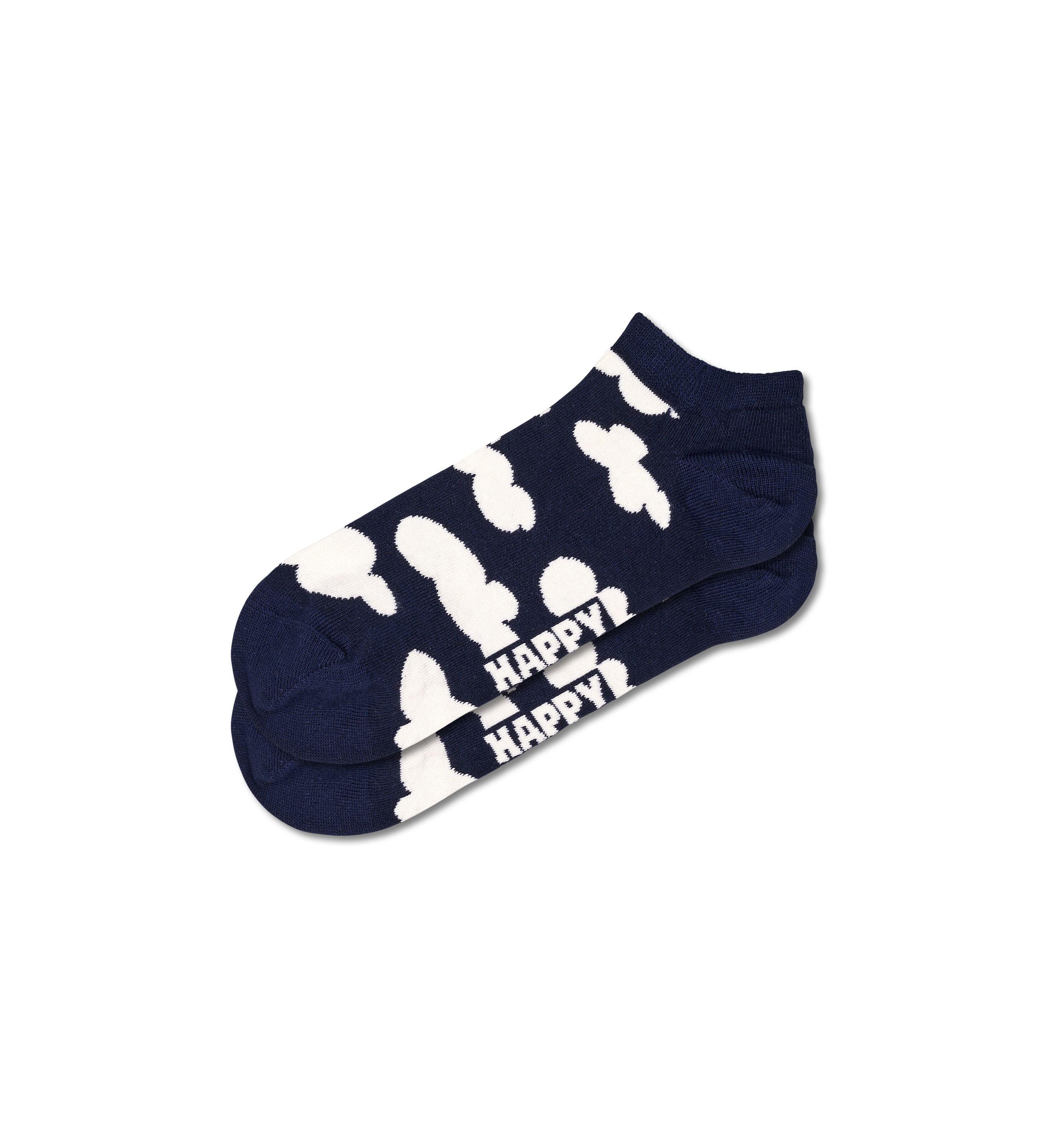 Happy Socks Cloudy Low Sock Marine Gemustert Baumwolle Gr 41/46 - Bild 2