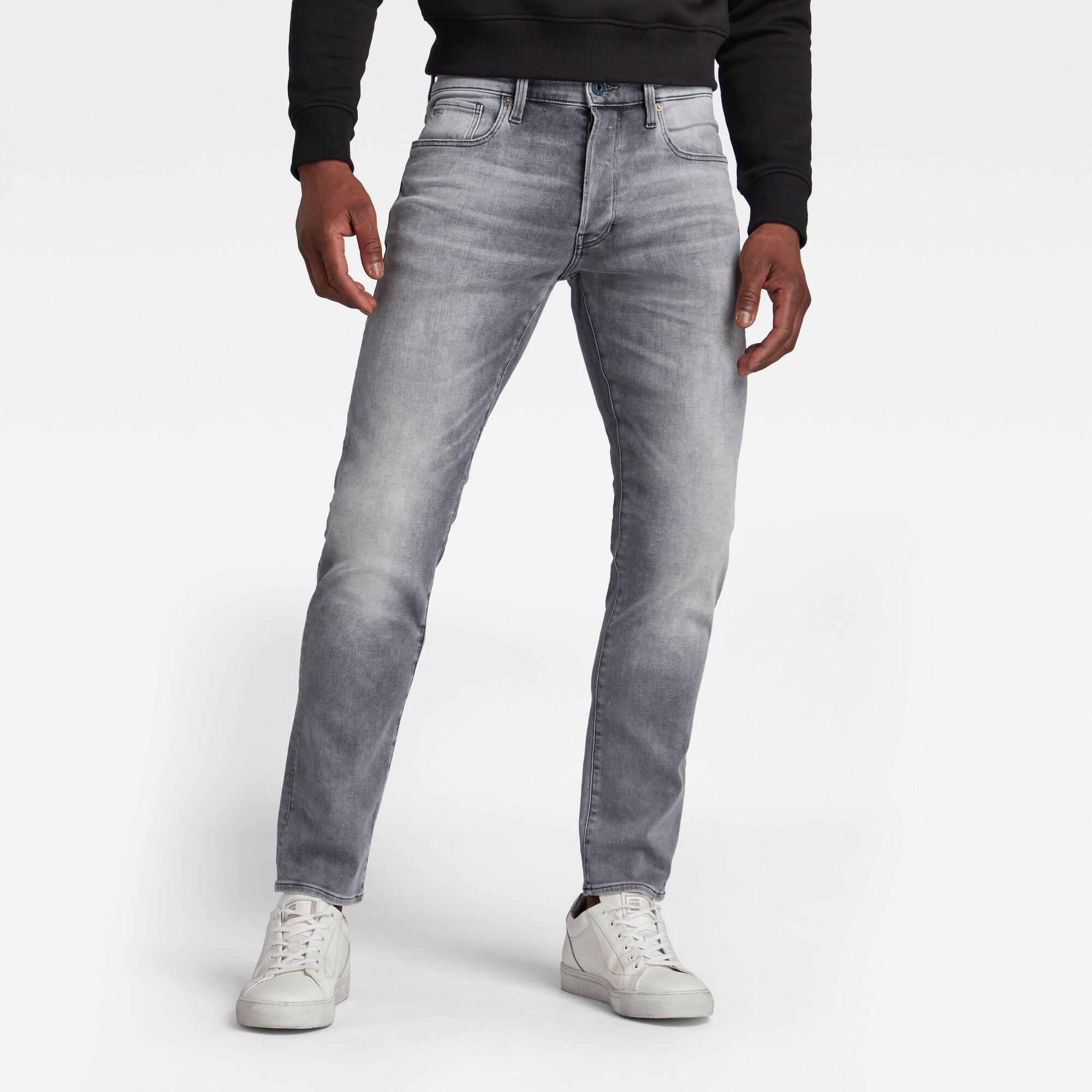 G-Star Raw Grau G-Star "3301 Slim" Mit Toller Waschung Und Elasthan - Bild 3