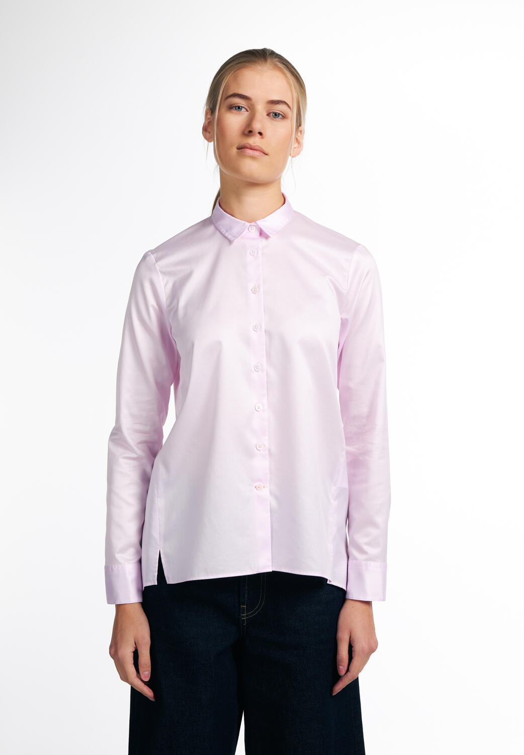 ETERNA Soft Luxury Shirt Bluse Deutschland | Langarm Twill
