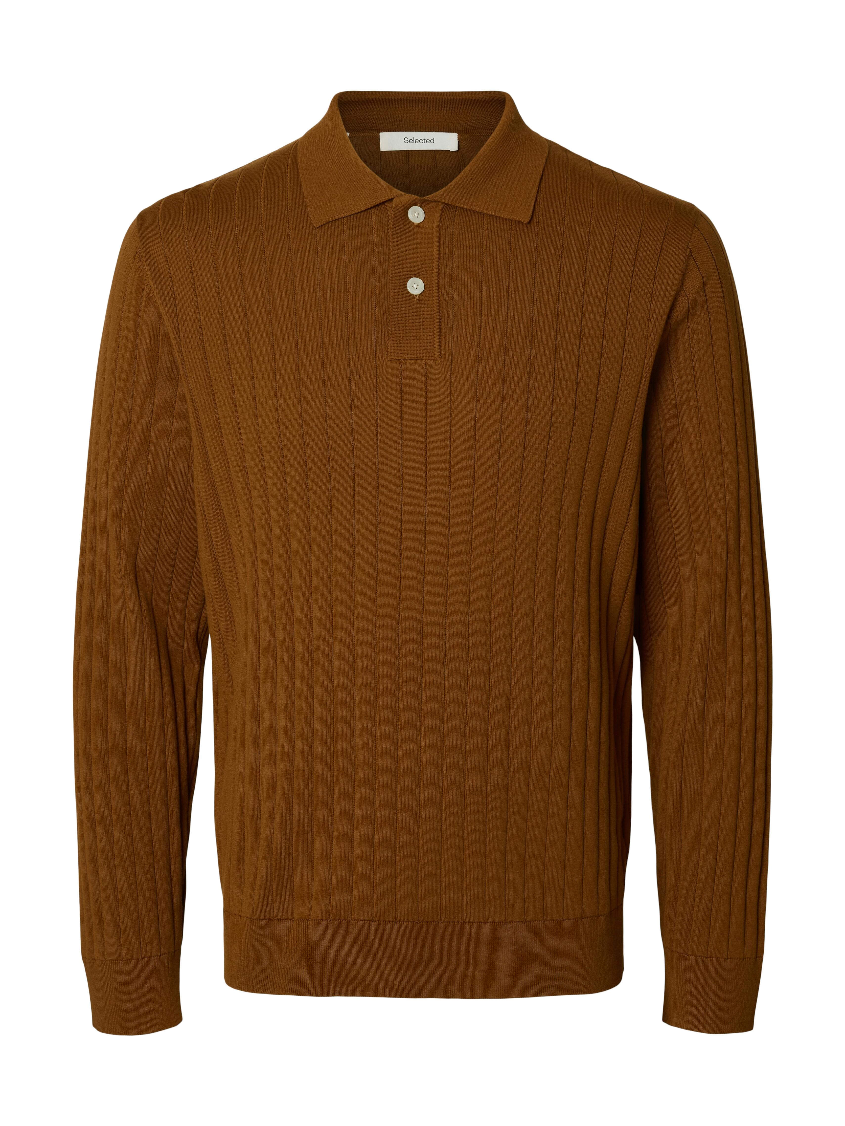 Selected Herren Camel Poloshirts, Braun, Gr. Xl - Bild 4