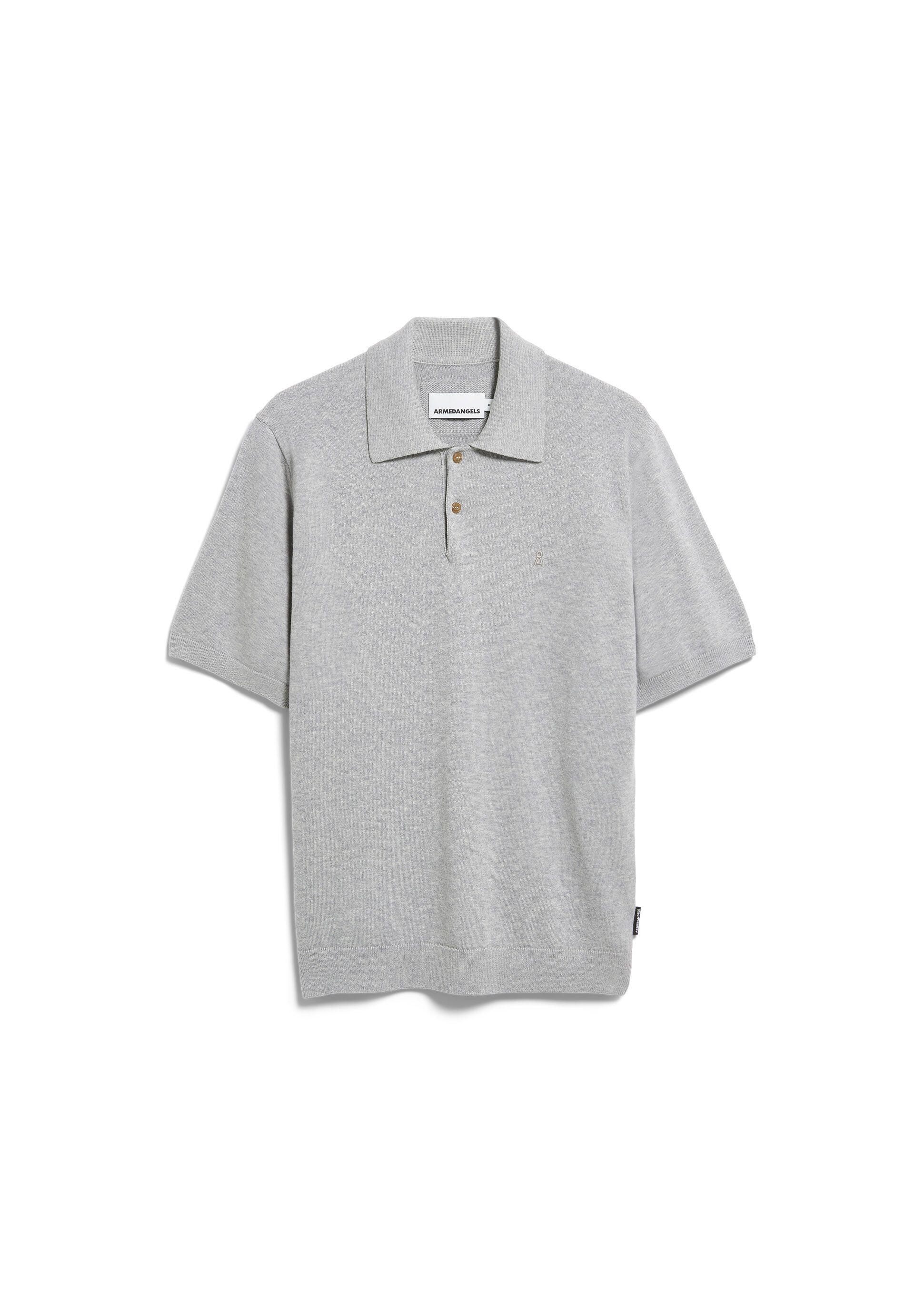 ARMEDANGELS Herren Poloshirt M Hellgrau 100% Bio-Baumwolle - Bild 3