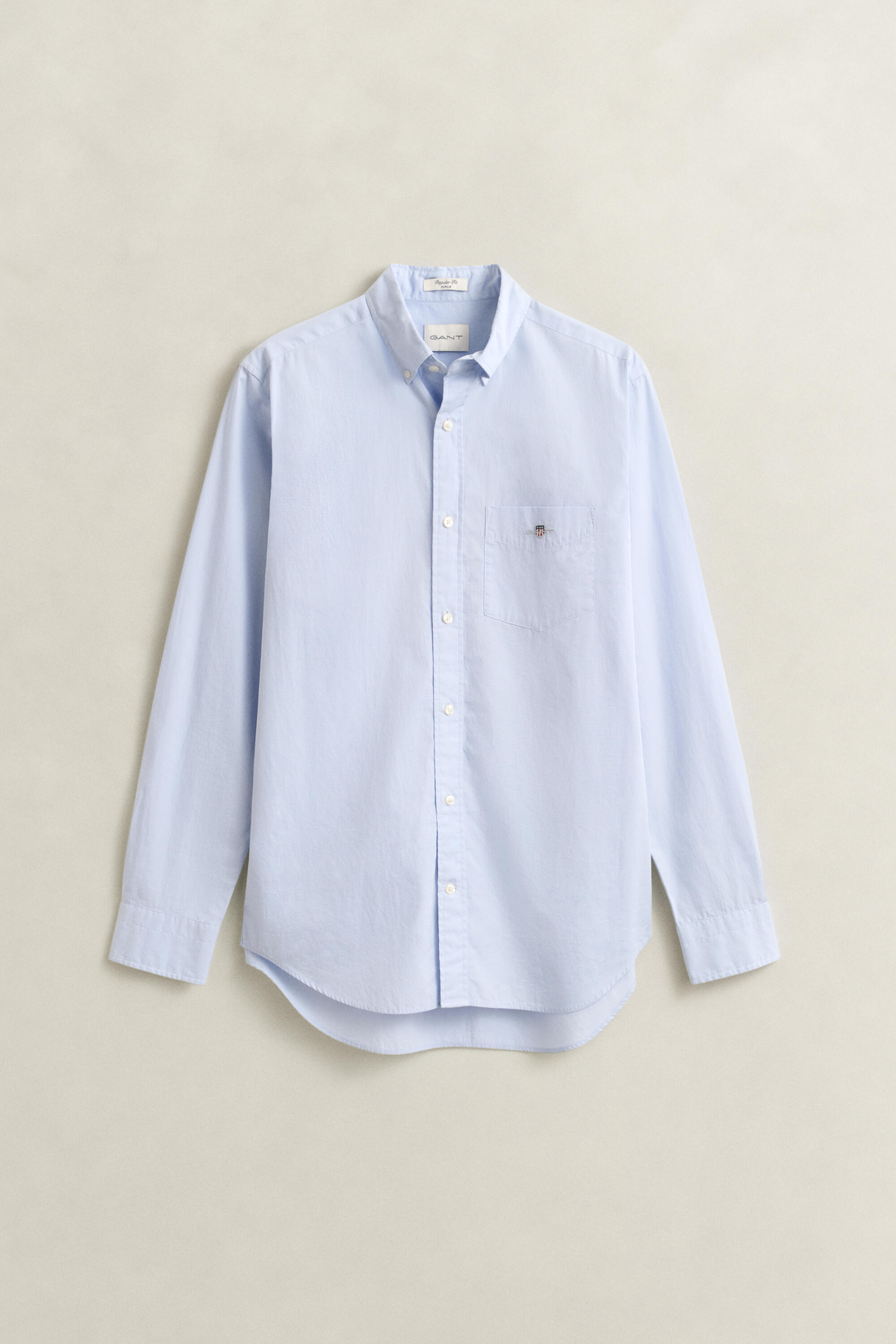 Gant Herren - Classic Regular Fit Popeline Hemd Light Blue - Gr. - L - Bild 3
