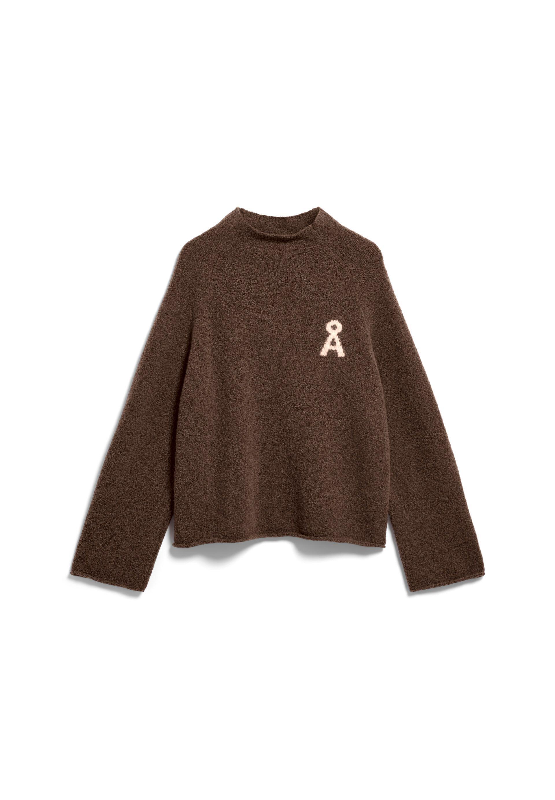 Armedangels Iconic Å Bouclé Knit Sweater Strick Pullover Solid, Claystone - Bild 3
