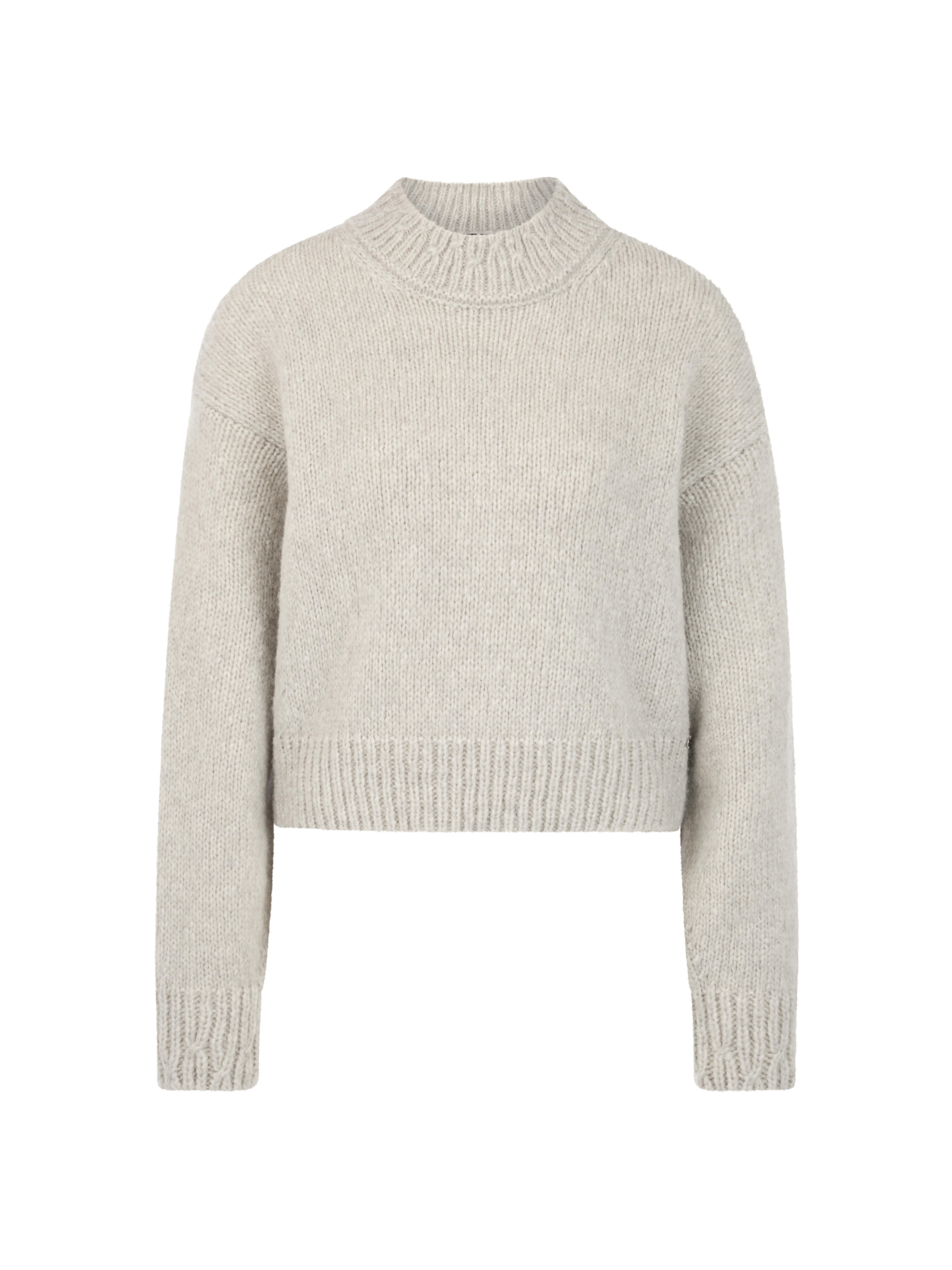 Marc Cain Damen Grau Pullover Aus Alpaka-Mix, Gr. 40 - Bild 2