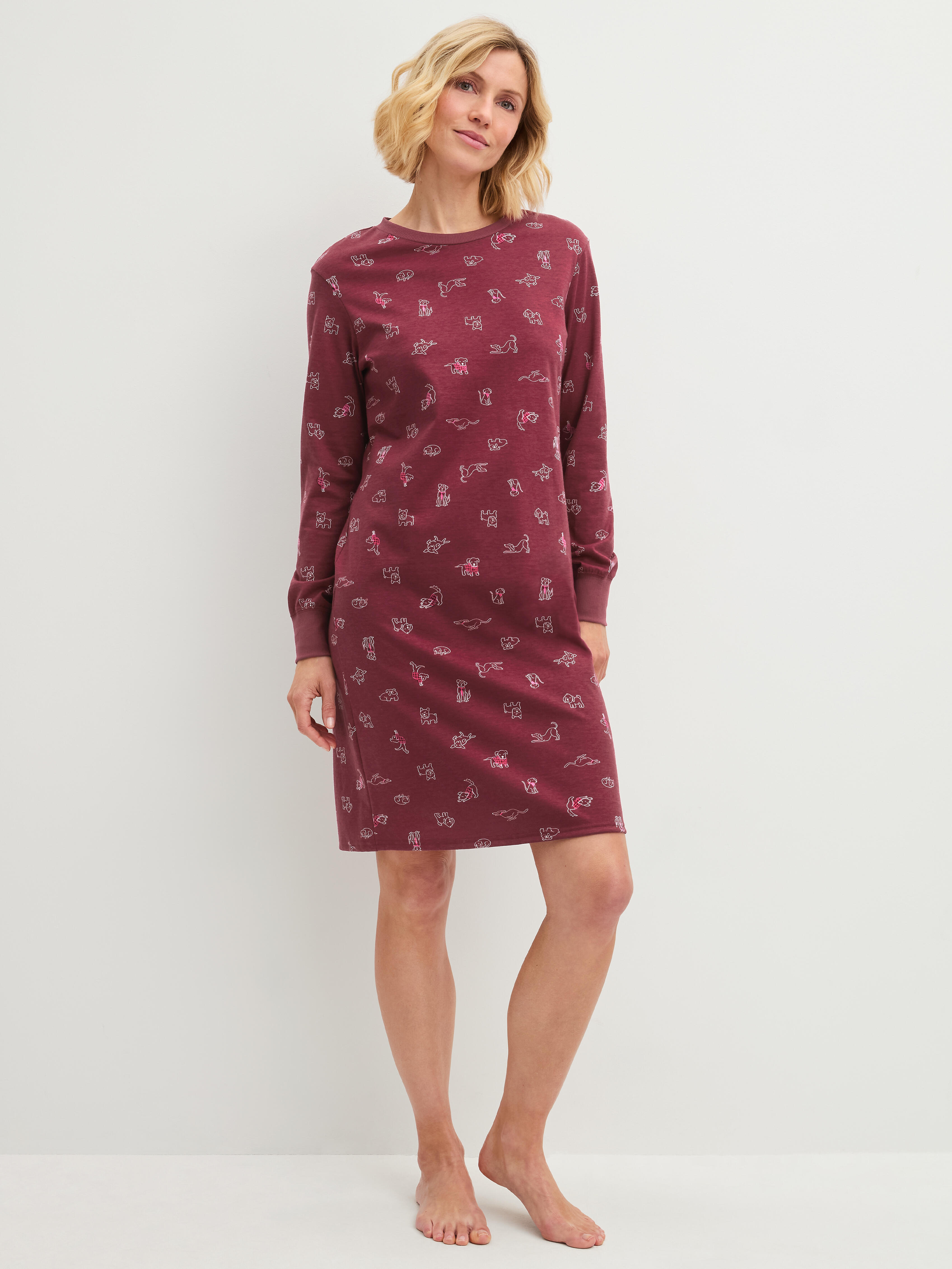 Calida Damen - Nachthemd Mars Red - Gr. - L