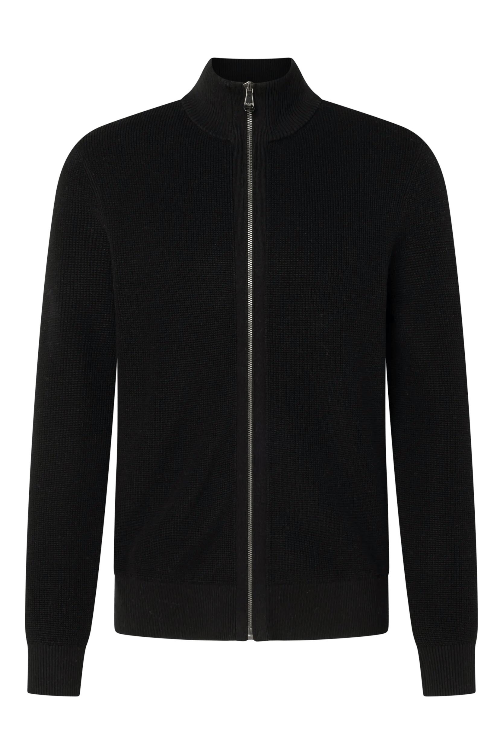Joop! Herren Schwarz Strickjacke Joop Jeans "Periamo", Gr. Xl, Strick, Obermaterial: 80% Wolle, 20% Polyamid, Unifarben, Regular Fit Normal, Rippbündch... - Bild 3