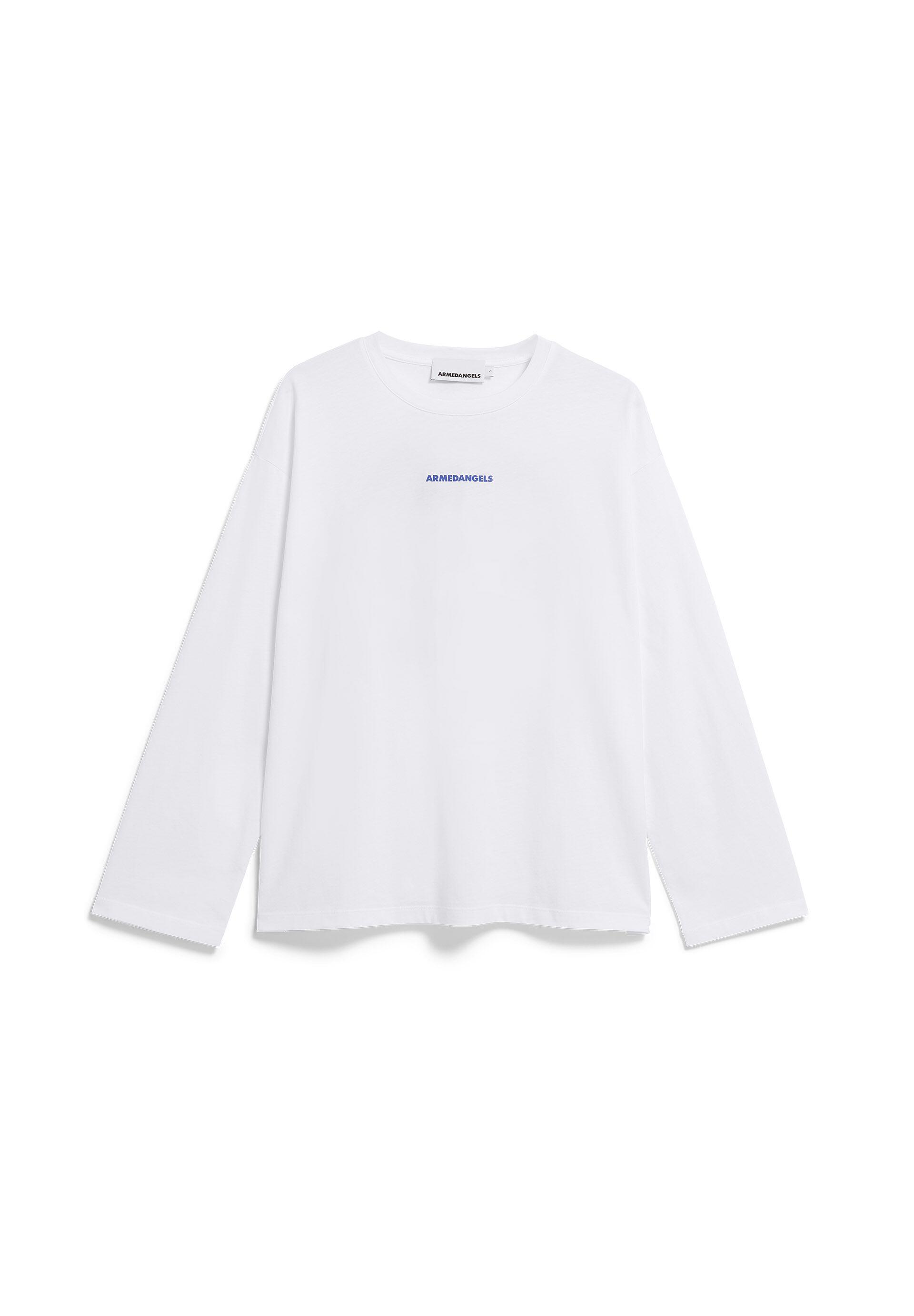 VAN GRAAF Armedangels Damen Ecru Langarmshirt Baumwolle Weiß, Mittel - Bild 2