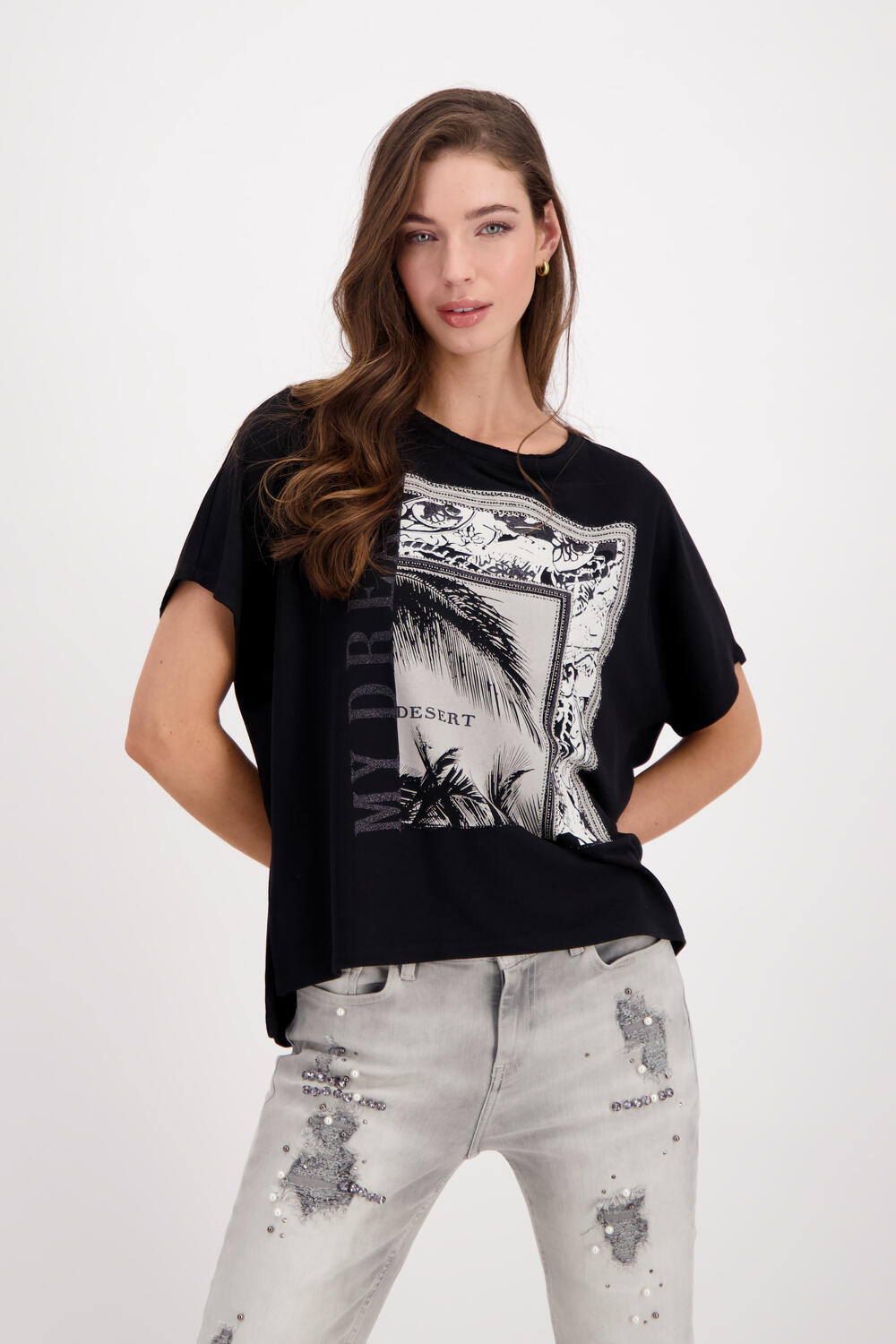 Deutschland T Shirt monari Paisley | Muster mit