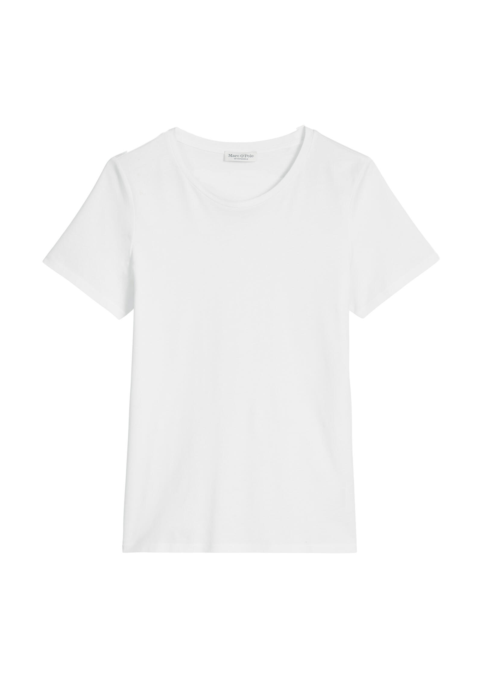 Marc O'polo Damen T-Shirt "Aus Organic Cotton Single Jersey", Gr. L, Weiß, Obermaterial: 100% Baumwolle, Unifarben, Basic, Basic, Rundhals, Shirts... - Bild 3