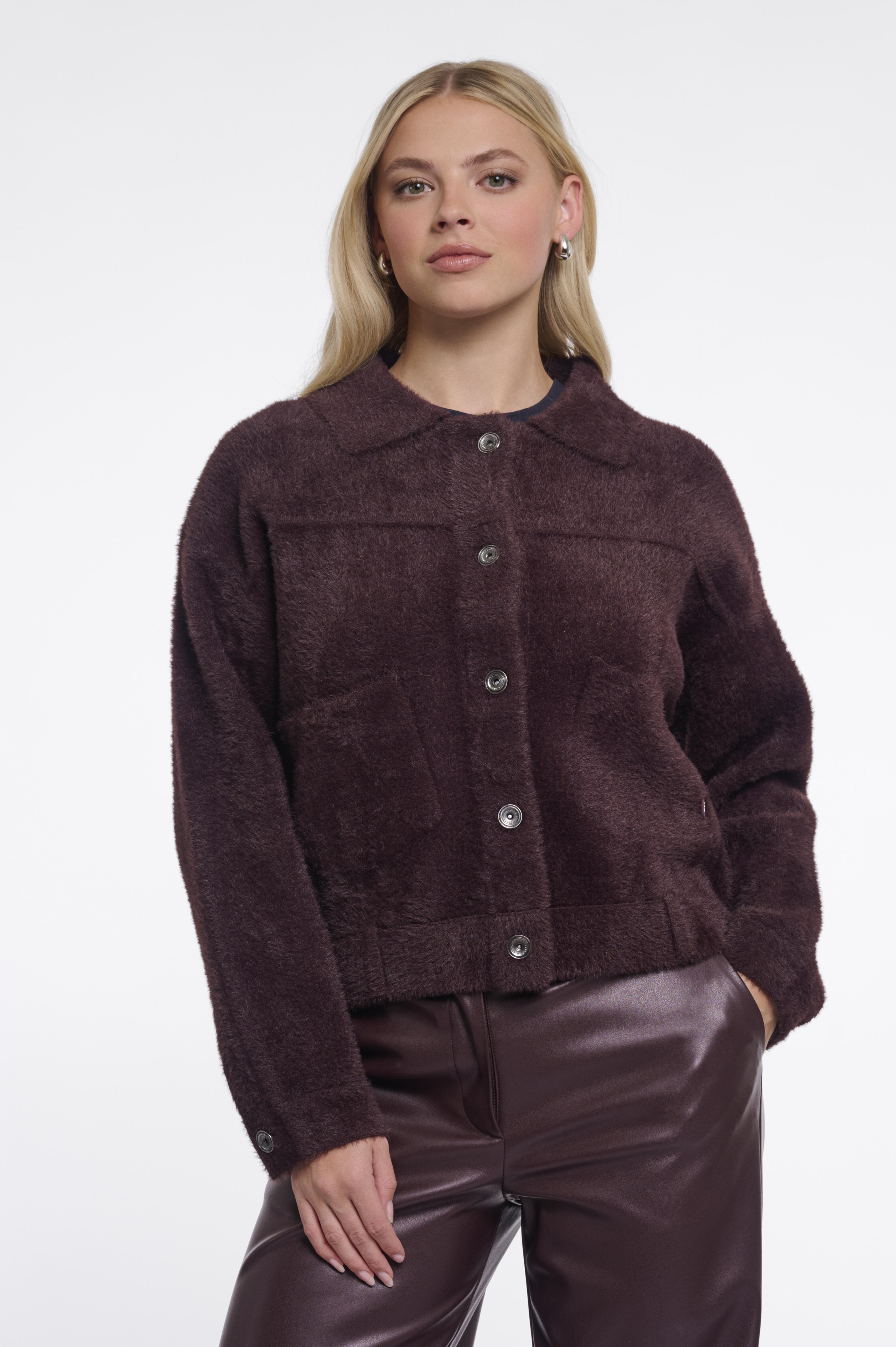 Rino & Pelle Damen Marron Boxy-Jacke Bubbly - Bild 2