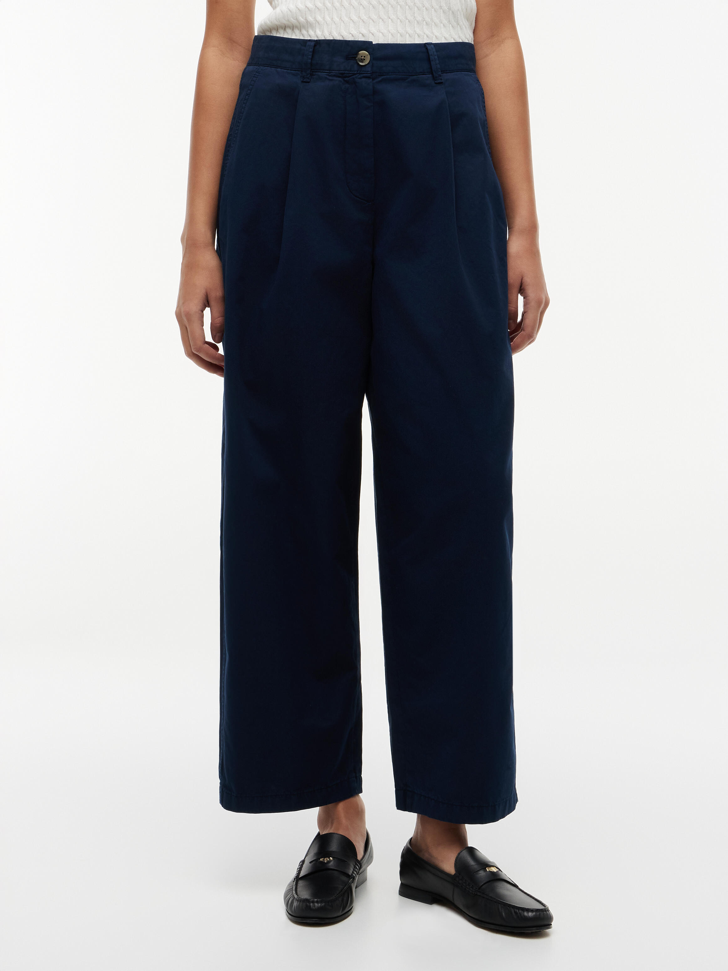 VAN GRAAF Tommy Hilfiger Damen Marine Barrel-Chino Baumwolle (100%) Blau, Größe 42 - Bild 3