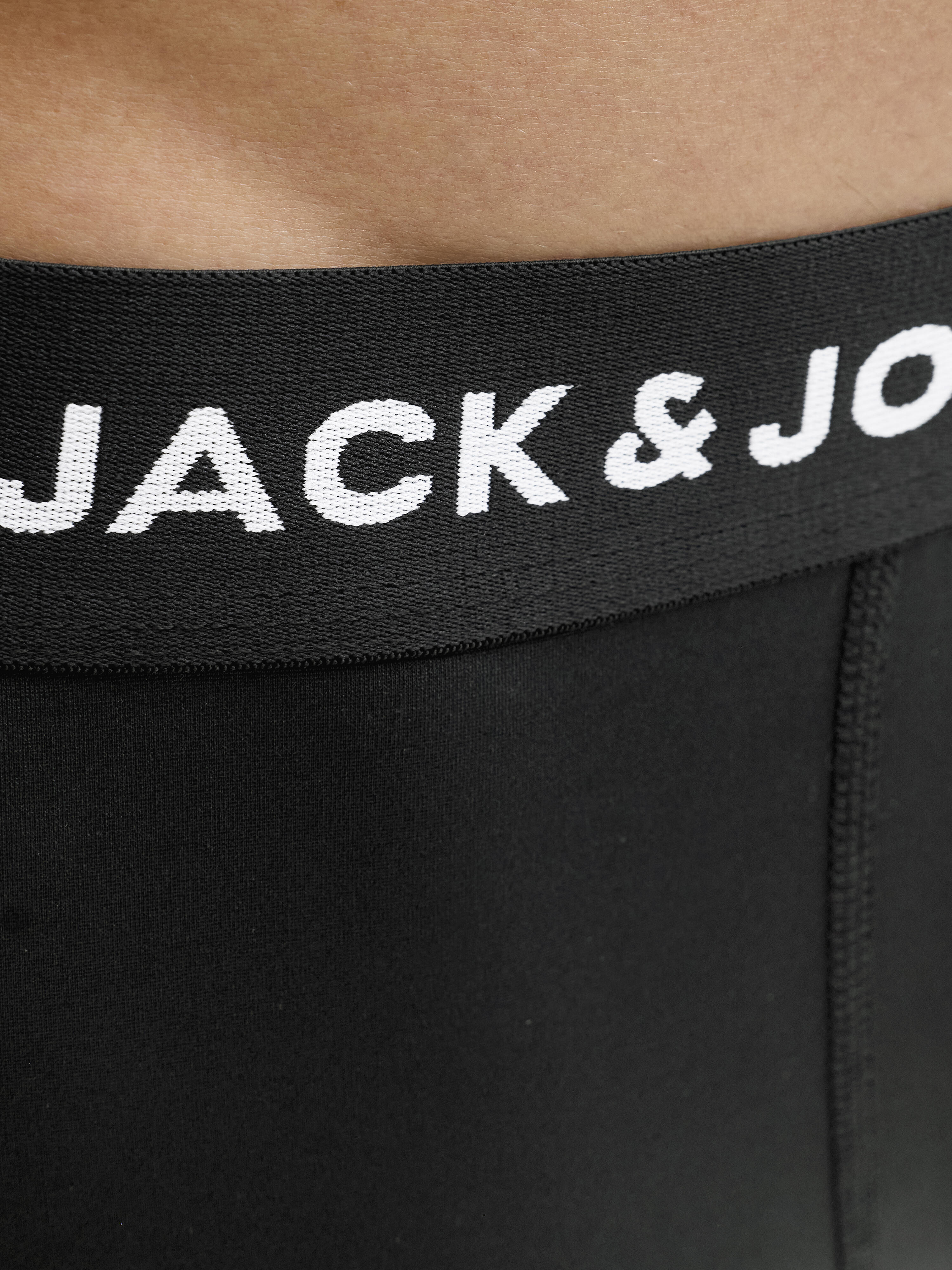 JACK & JONES JACTIGER Microfiber Trunks 3 Pack, Zwart/Pack: zwart - zwart, M
