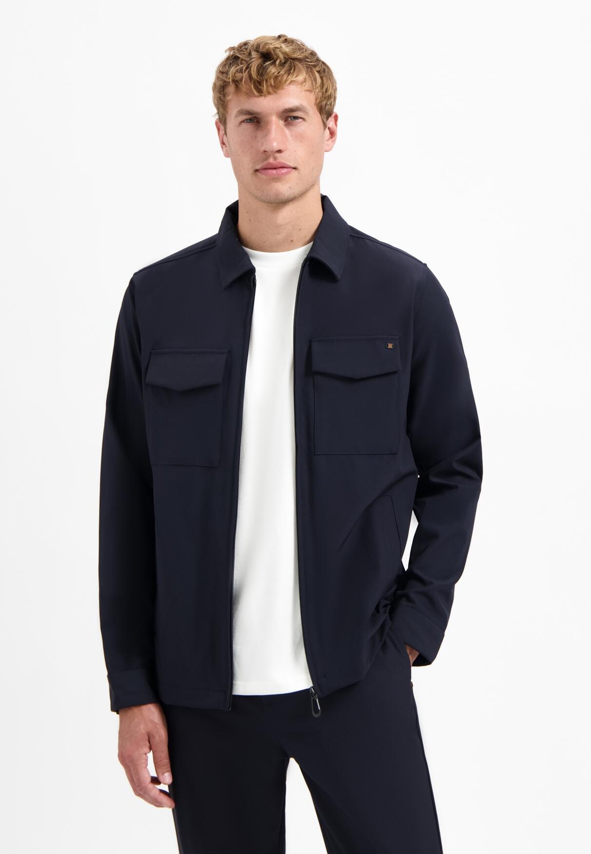 No Excess - Overshirt Full Zipper Stretch Sedoc Night - Gr. - M