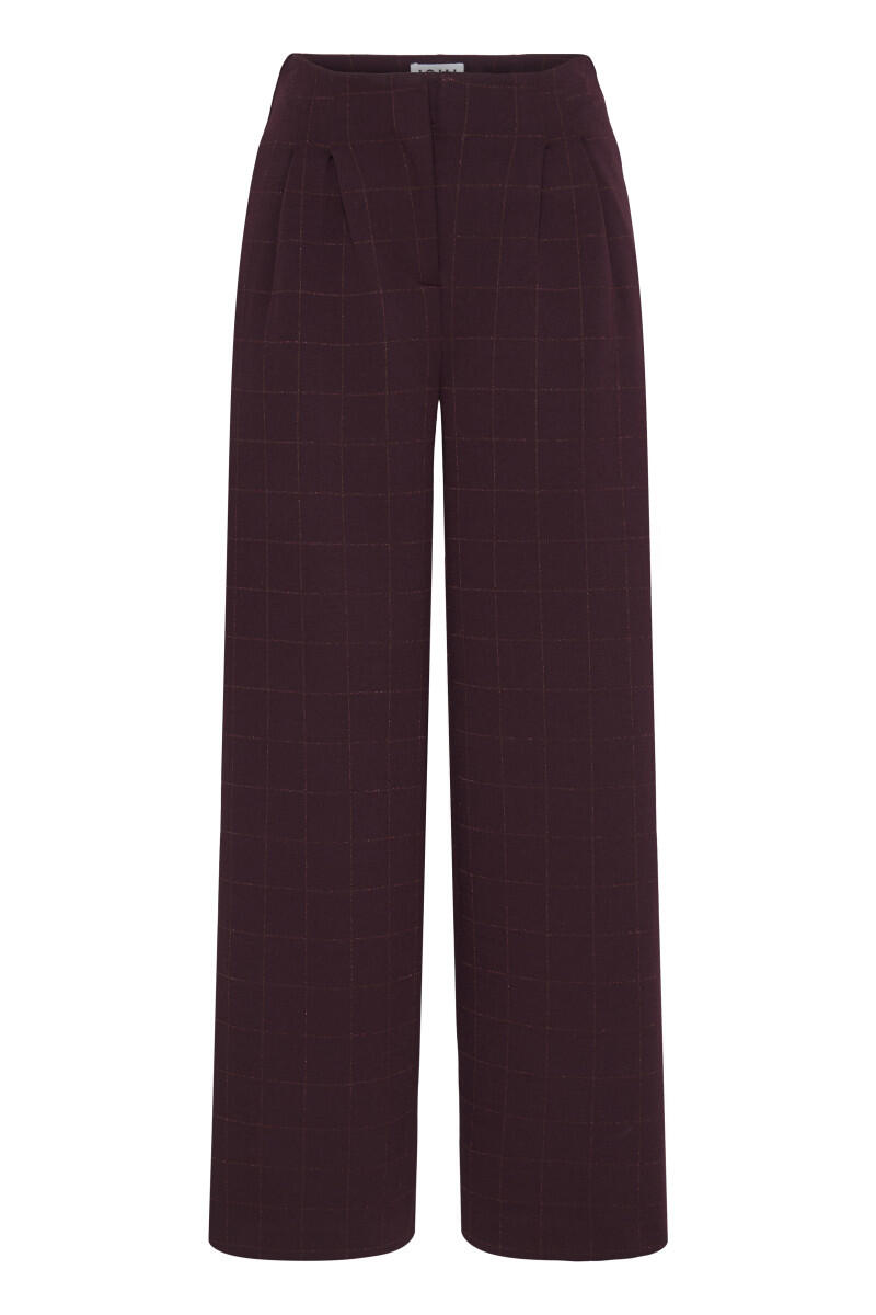 VAN GRAAF Ichi Damen Bordeaux Freizeithose Ihkate Hohe Taille Rot, Groß - Bild 5