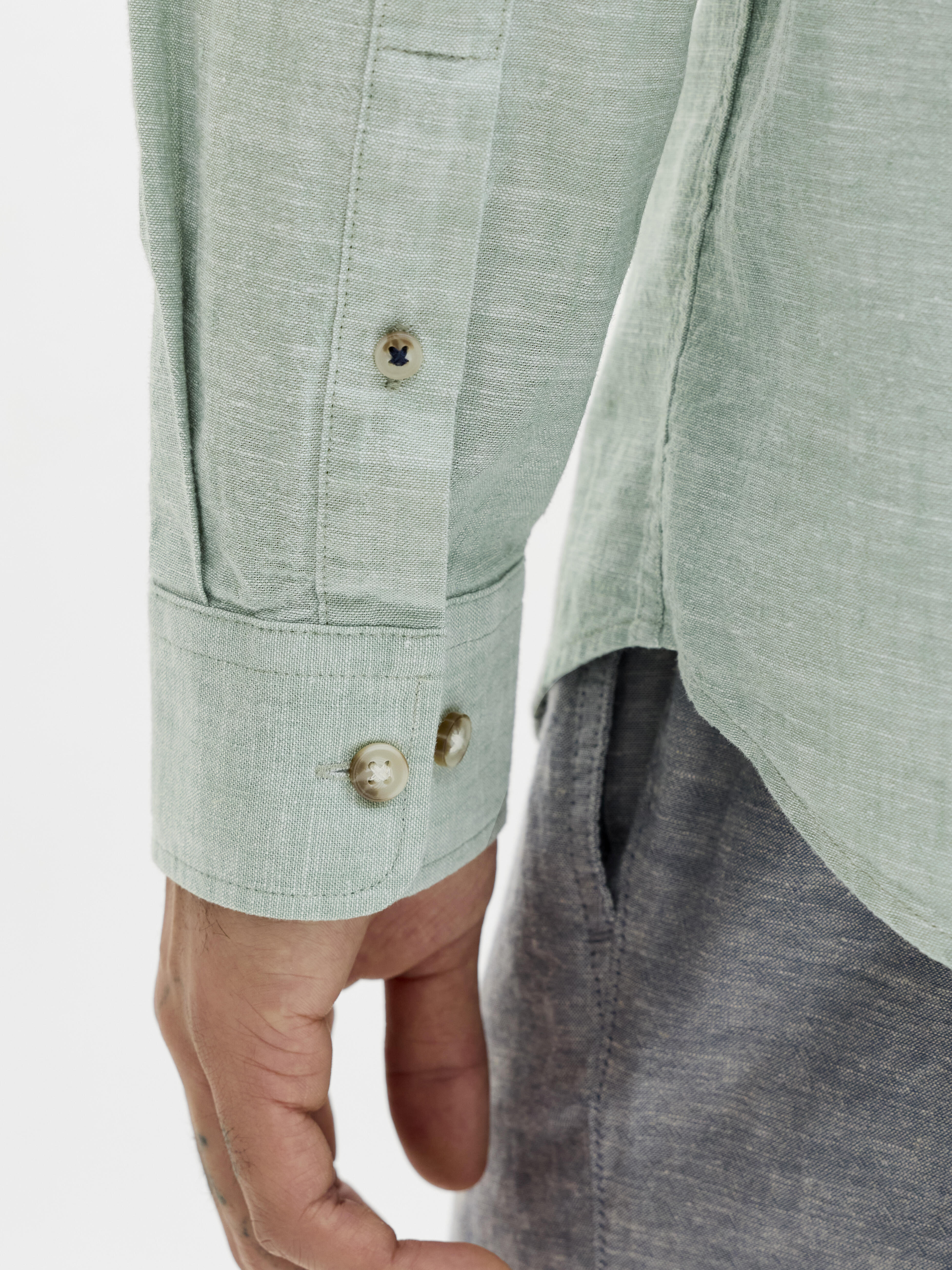 Selected OVERSHIRT RELAXED FIT - Lichte jas - vetiver/lichtgroen