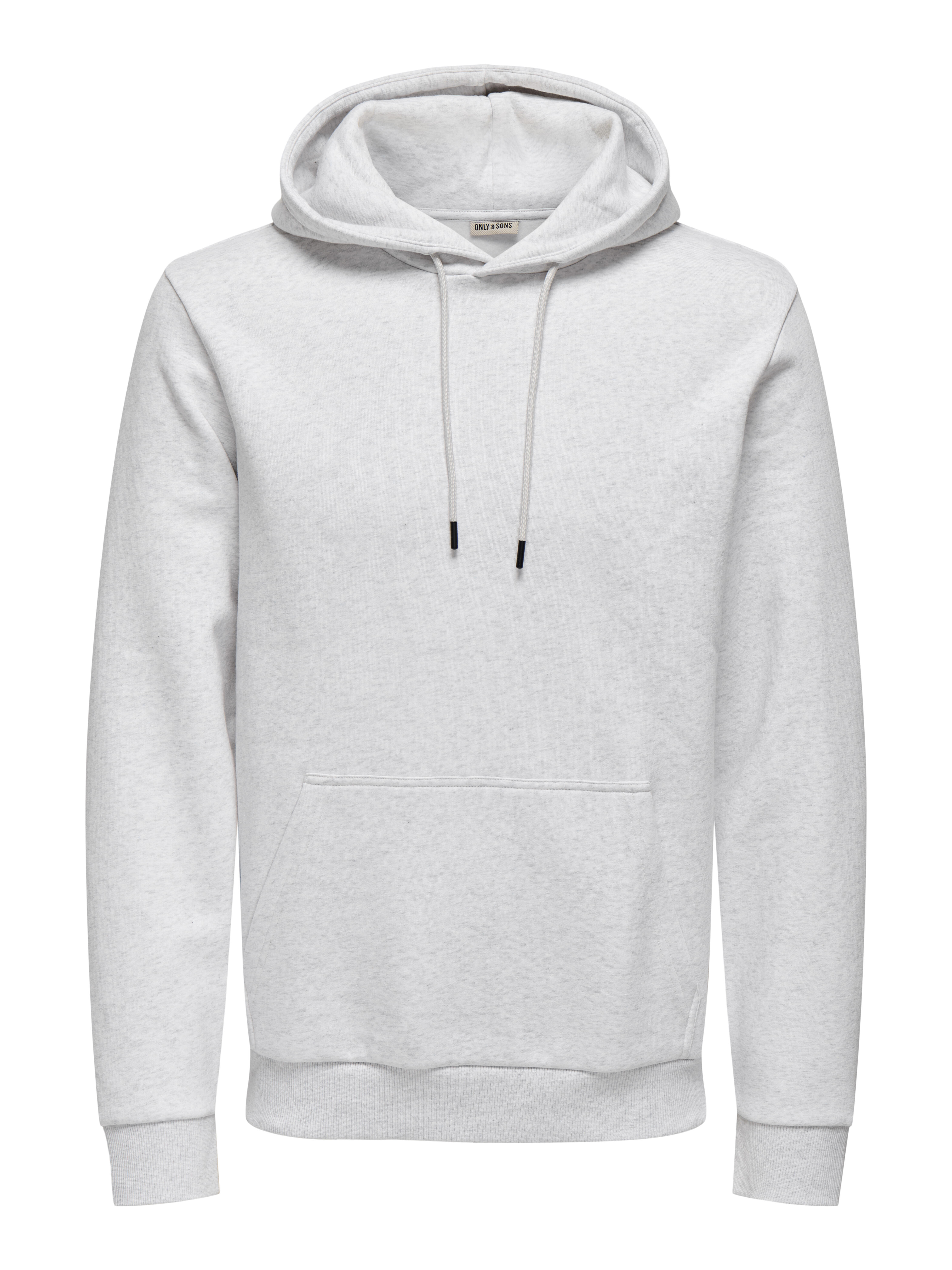 Only & Sons Herren Grau – Slim-Fit-Kapuzenpullover In Hell - Bild 4