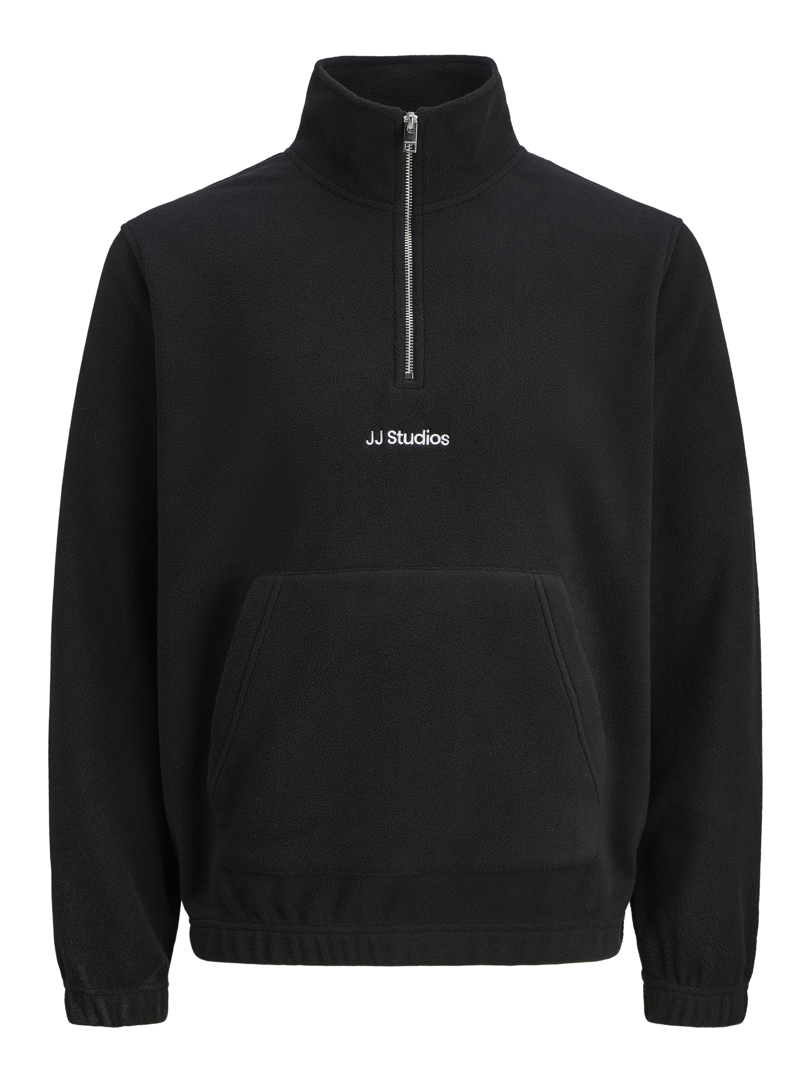 Jack & Jones Jjesoho Half Zip Fleece Sn, Black - Bild 3