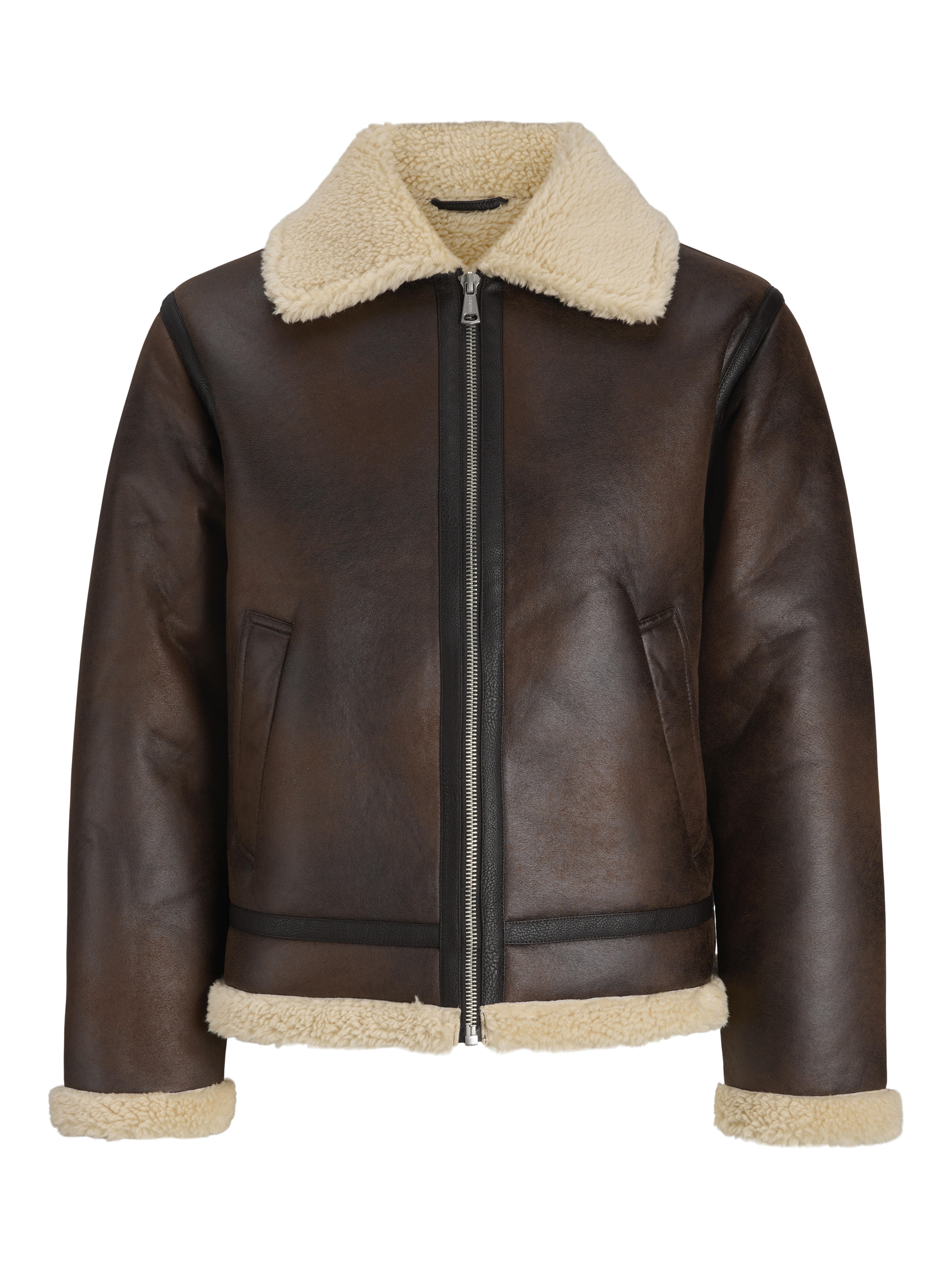 Jack&Jones - Jornorrebro Aviator Jacket Sn Chocolate Brown - Gr. - Xxl