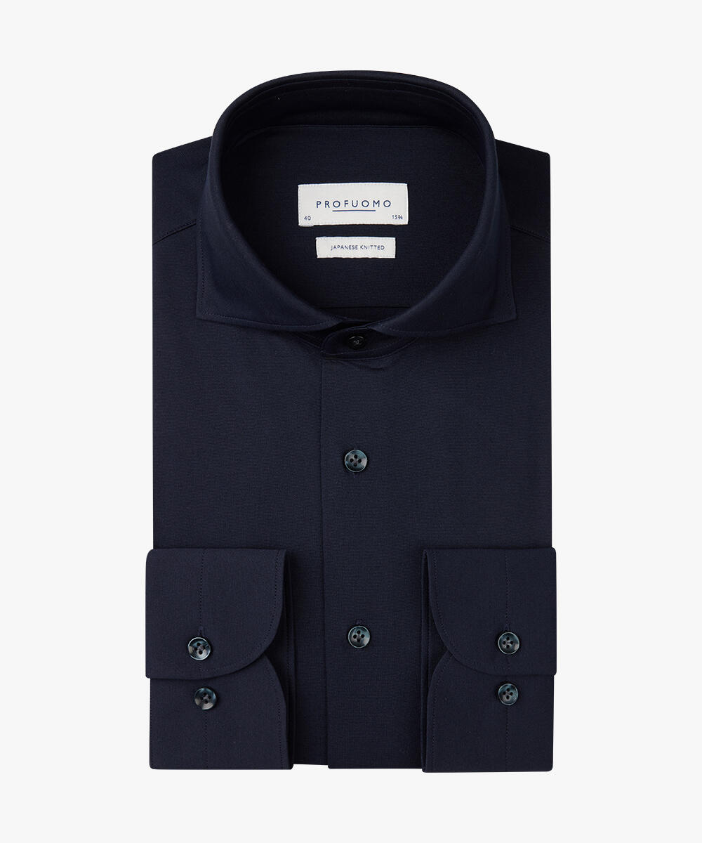 Profuomo Japanese Knitted Hemd Navy - Größe 45 (3XL) - Bild 5