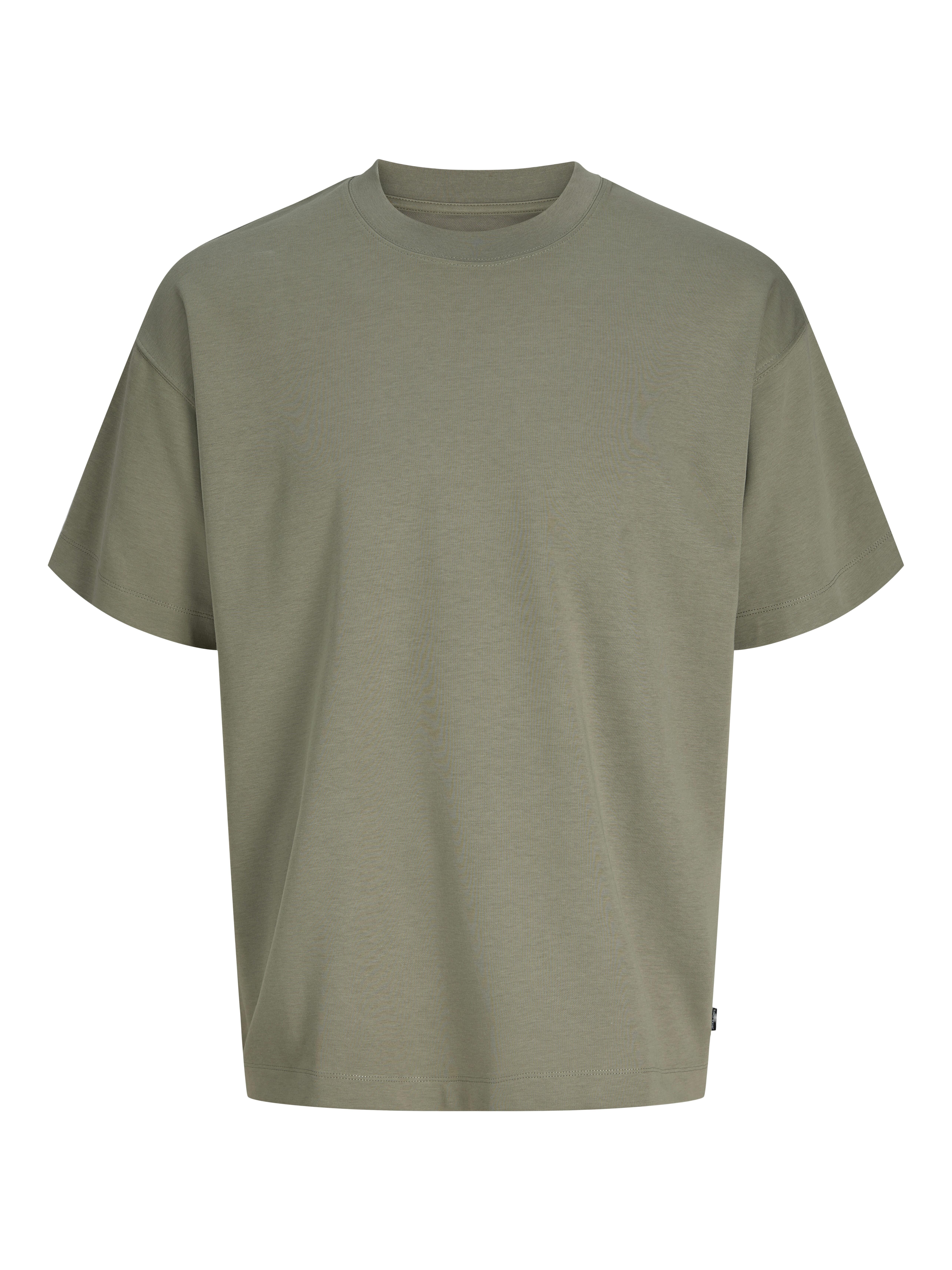 Jack & Jones Herren Neutral – Atmungsaktives Oversize-T-Shirt In Beige - Bild 4