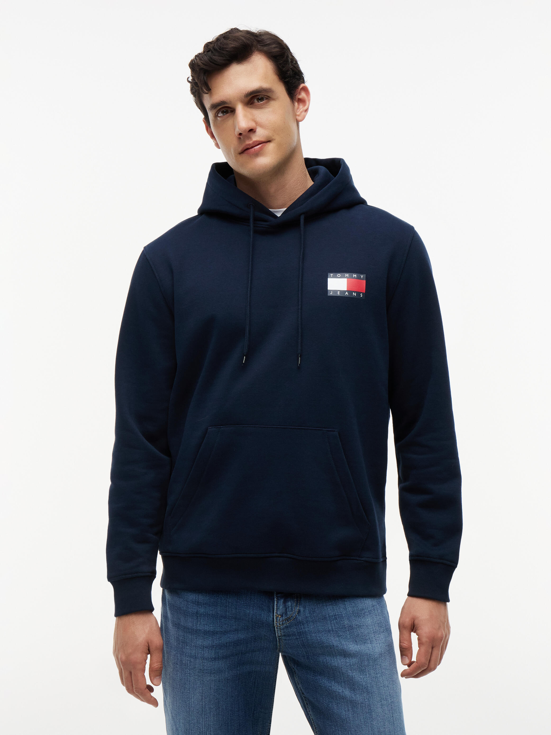 Tommy Jeans (Pvh Group) - Tjm Reg Essential Flag Hood Ext Dark Blue - Gr. - M