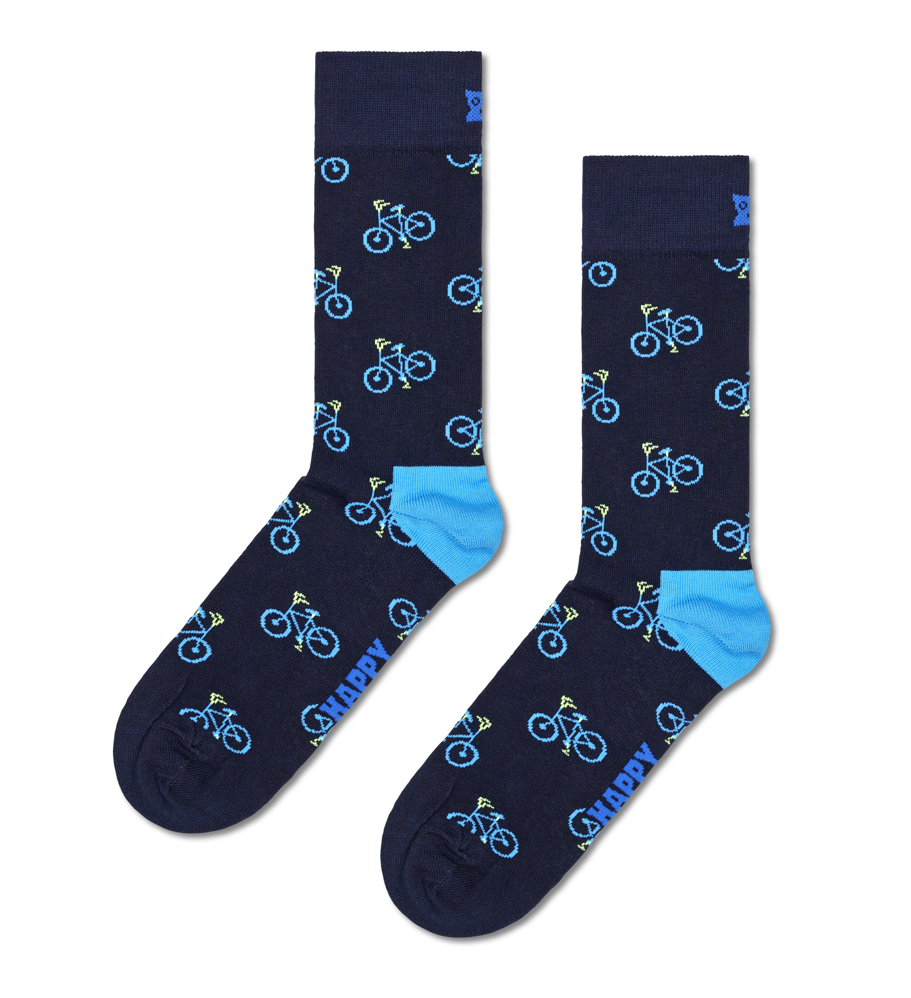 Happy Socks Marine Socken Mit Fahrrad-Motiven Und Stretchanteil - Bild 3