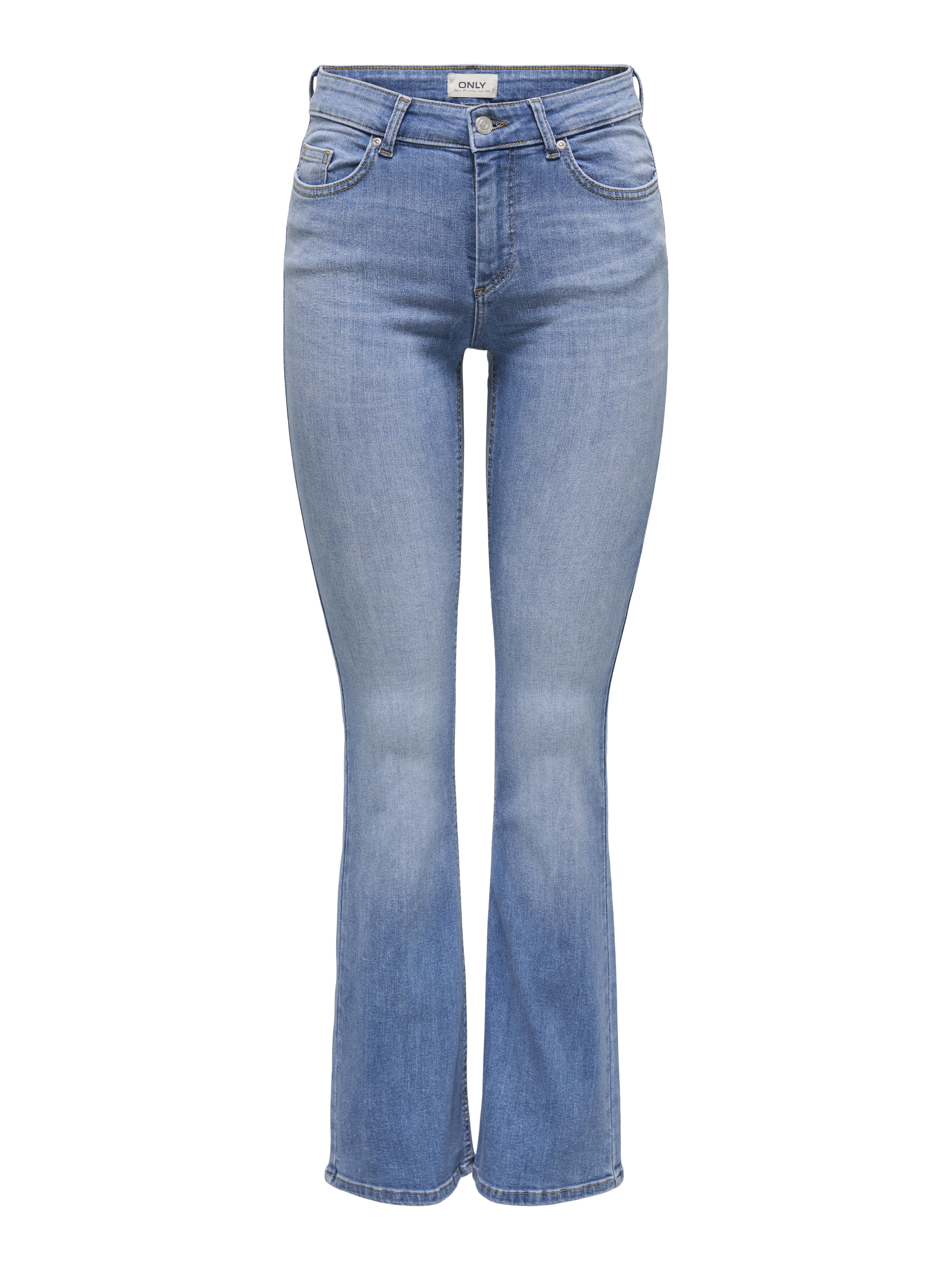 Only Blau Blush Flared Jeans In Mit Taschen - Bild 3