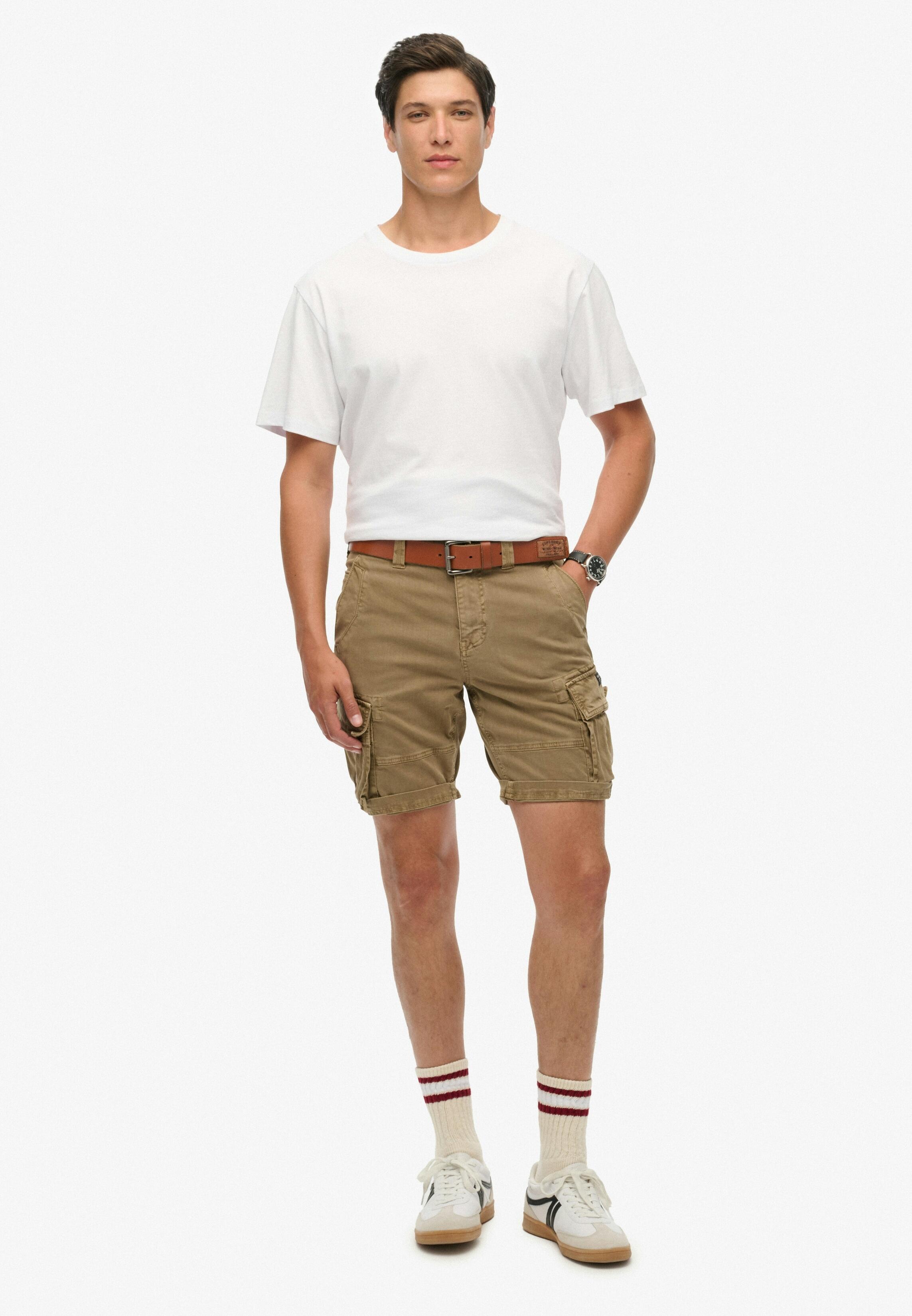 Superdry Herren Grün – Core – Cargo-Shorts In Hellbraun-Khaki - Bild 4