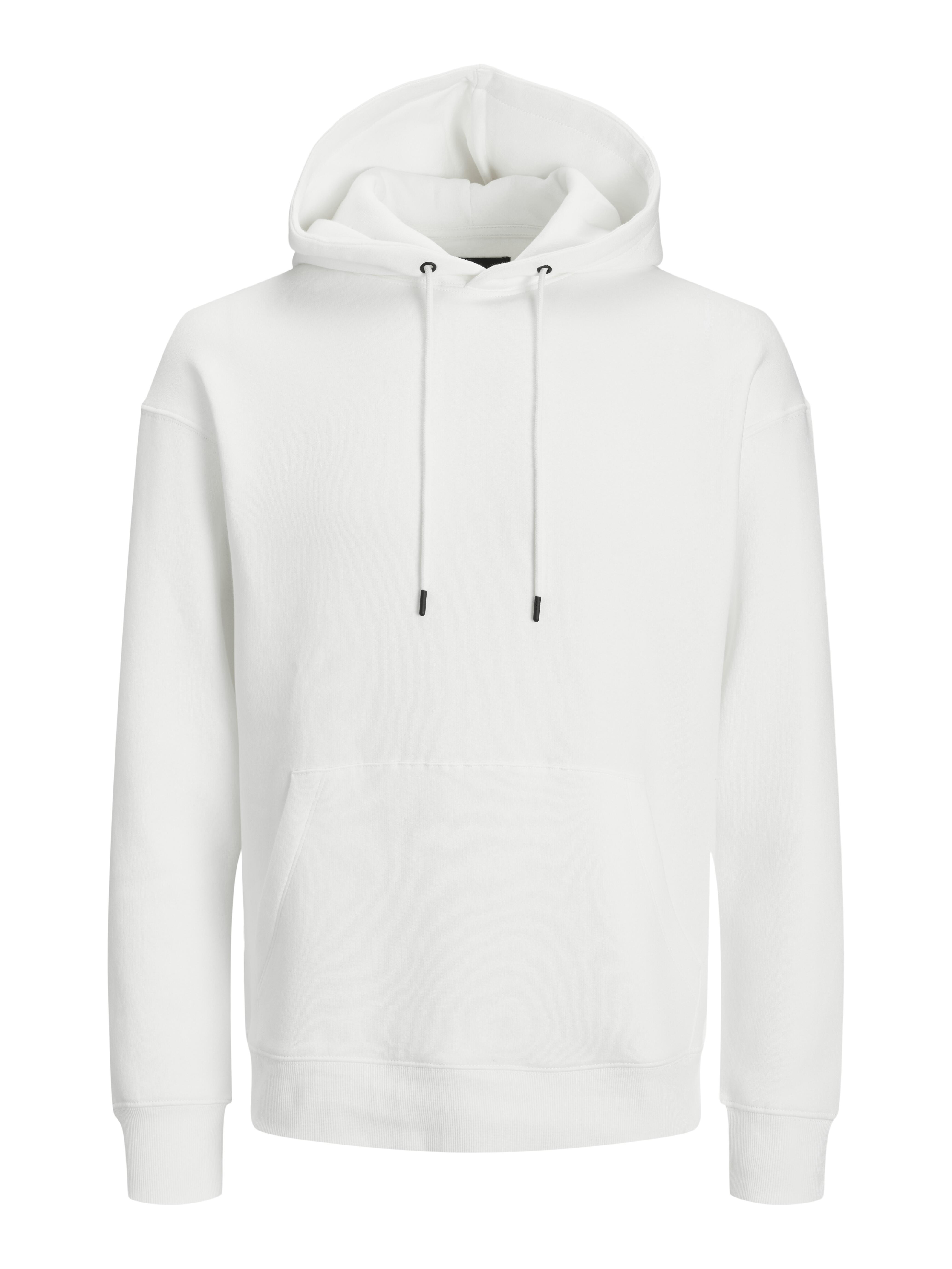 Jack & Jones Herren Weiß Kapuzensweatshirt "Jjestar Basic Sweat Hood Noos", Gr. M, Angeraute Sweatware, Obermaterial: 70% Baumwolle, 30% Polyeste... - Bild 6