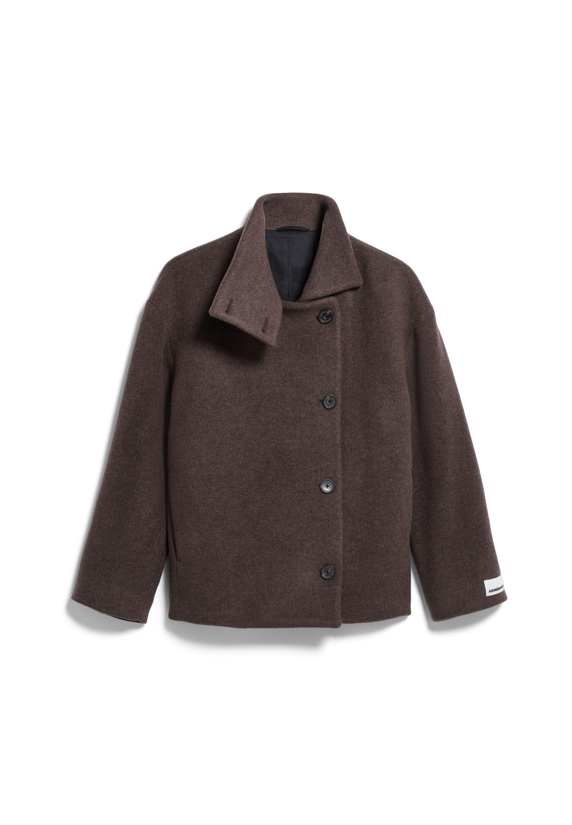 Armedangels - Majelaa Wool Jacket Claystone Melange - Gr. - L