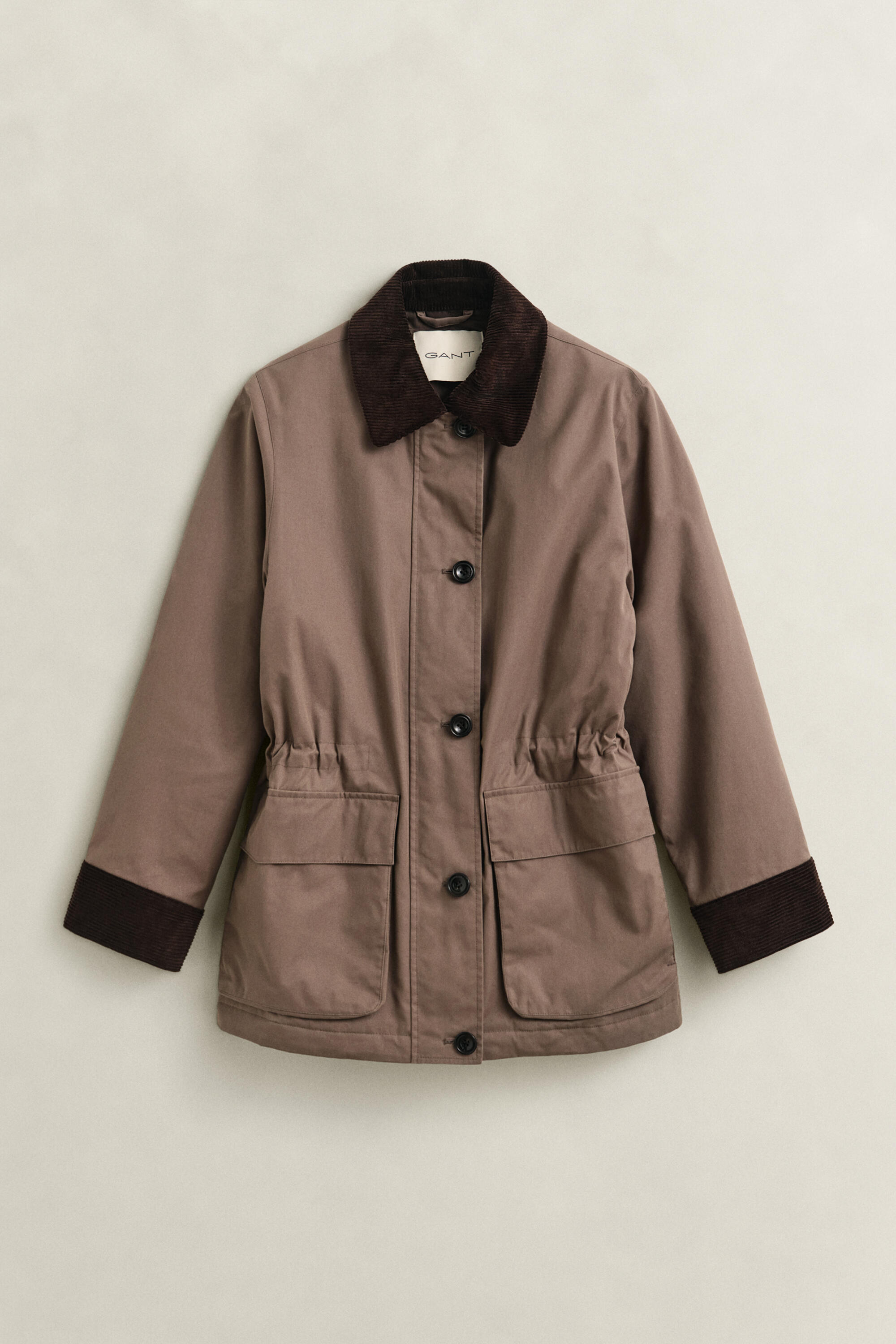 Gant Damen - Gewachste Barn Jacke Faded Taupe - Gr. - M