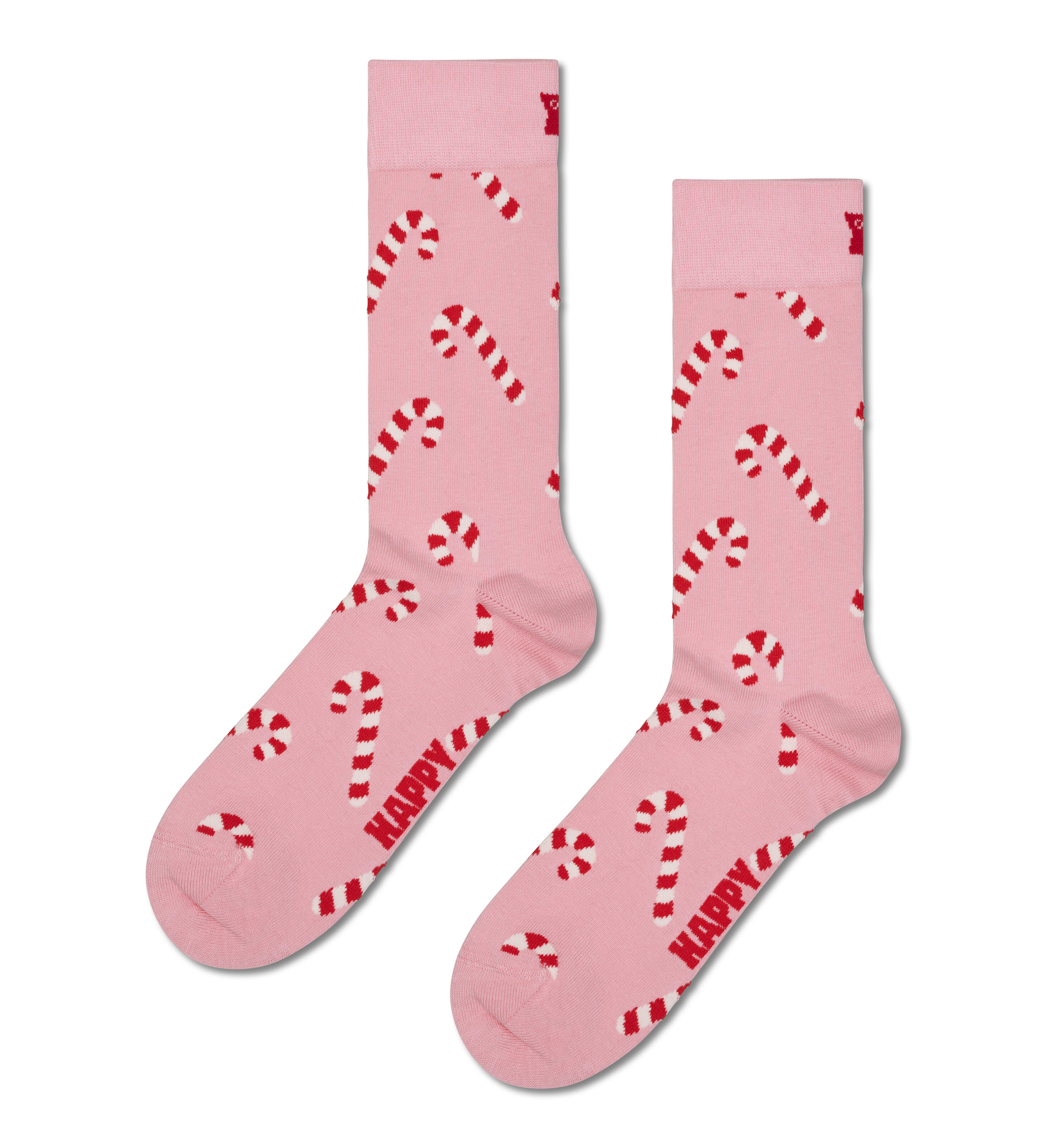 Happy Socks Rosa - Candy Cane Sock - Gr. - 38