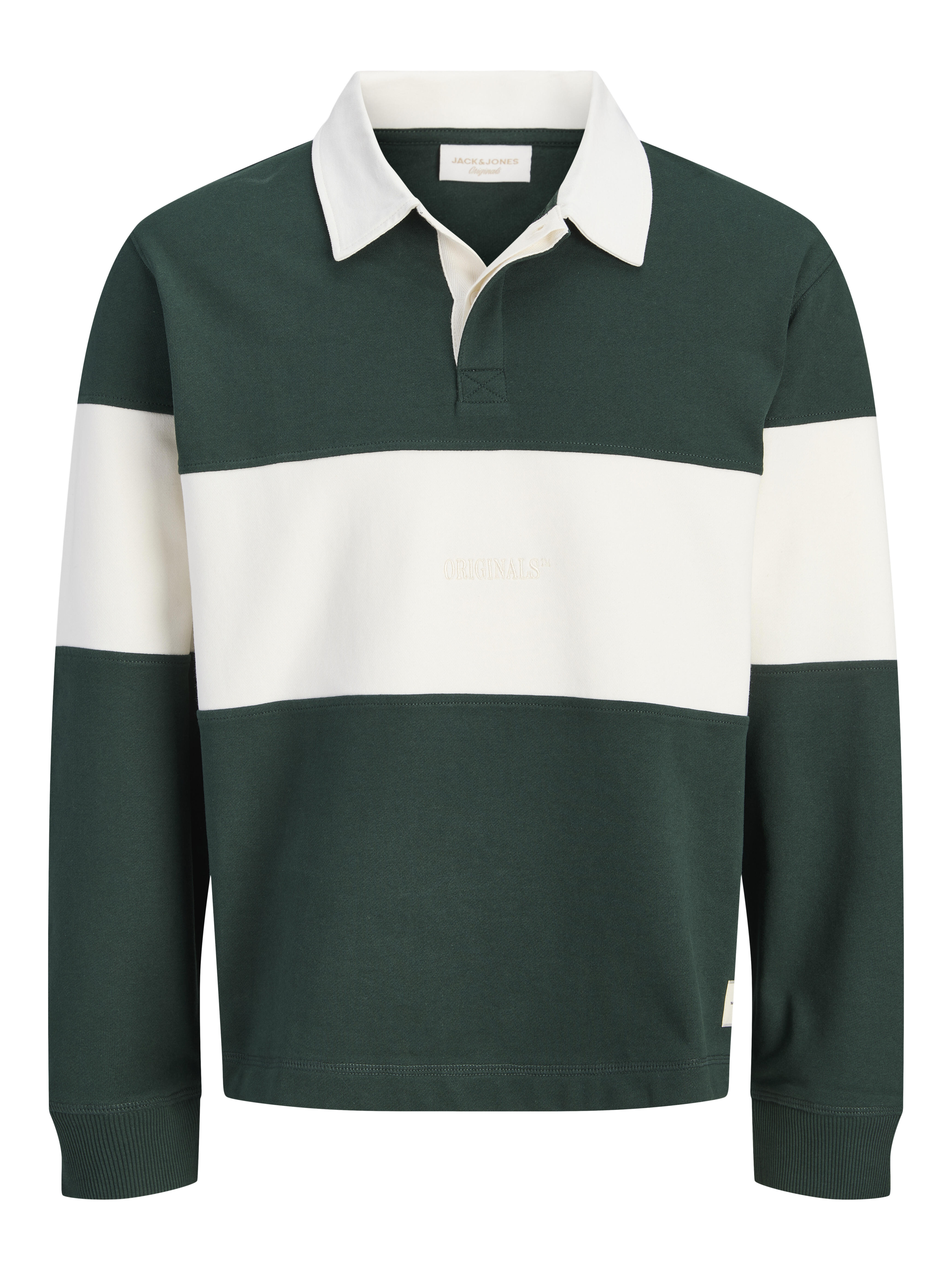 Jack&Jones - Jorfrederiksberg Blocking Sweat Polo Sn Pine Grove - Gr. - S