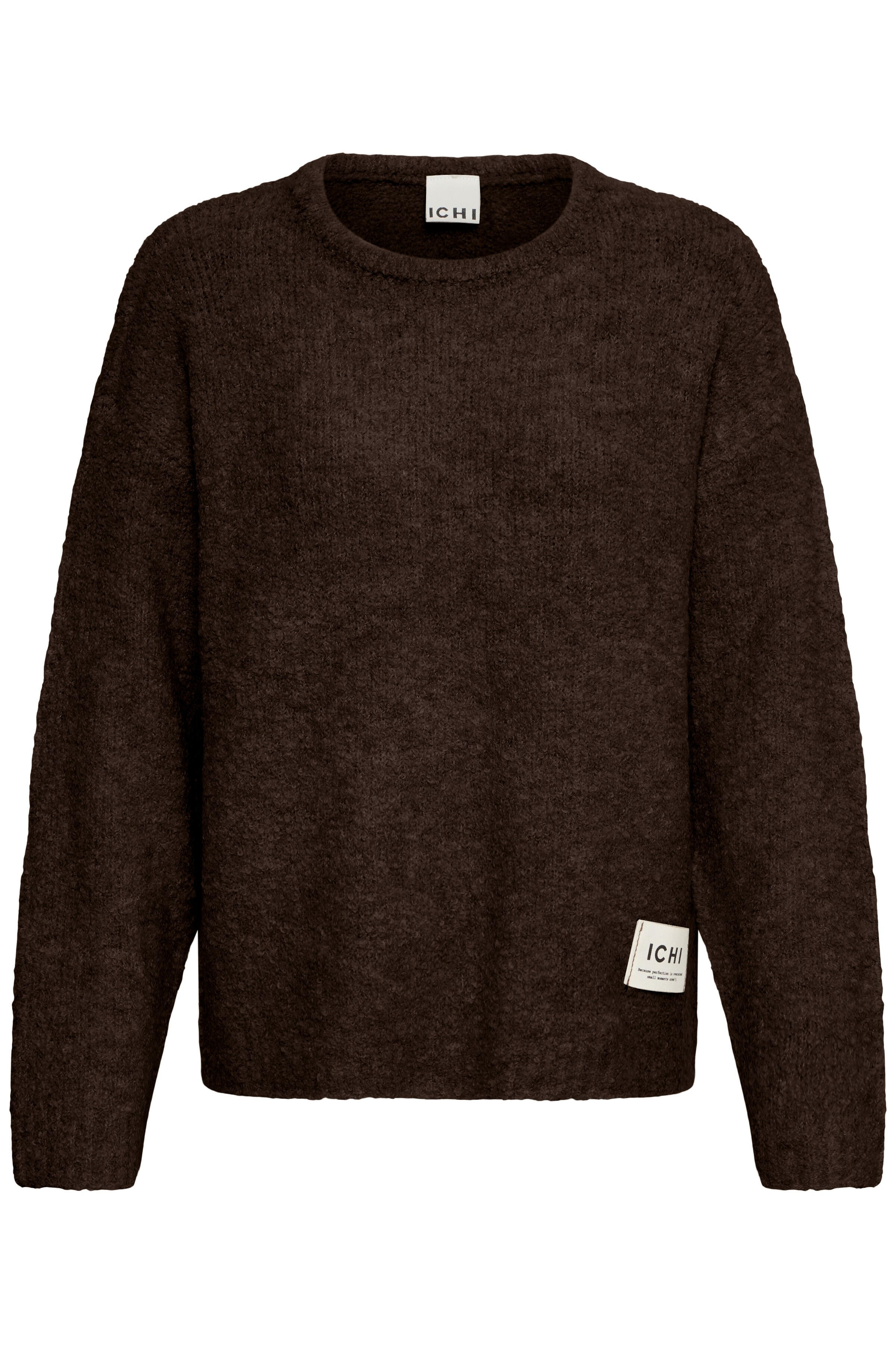 Ichi - Rundhals-Strickware - Knitwear - Damen - Braun - S - Bild 4