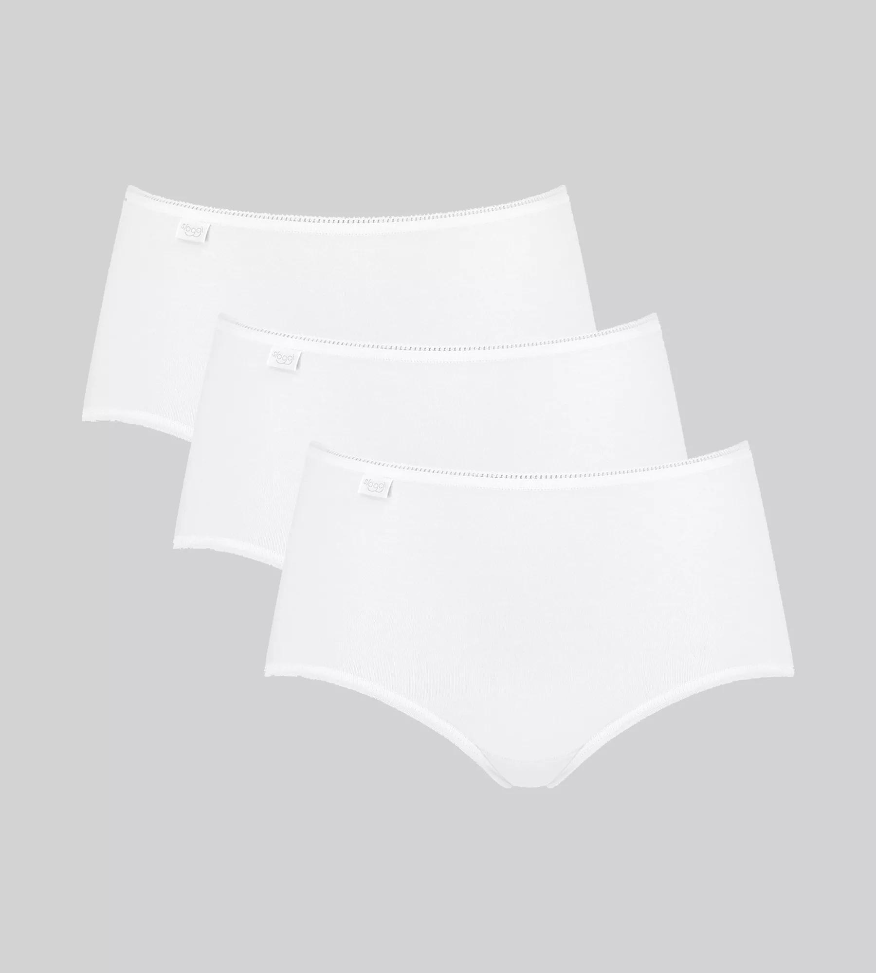 Sloggi Damen Weiß Midislip "24/7 Cotton", Gr. 38, Jersey, Obermaterial: 96% Baumwolle, 4% Elasthan (Lycra), Unifarben, Körpernah, Unterhosen, Spi... - Bild 2