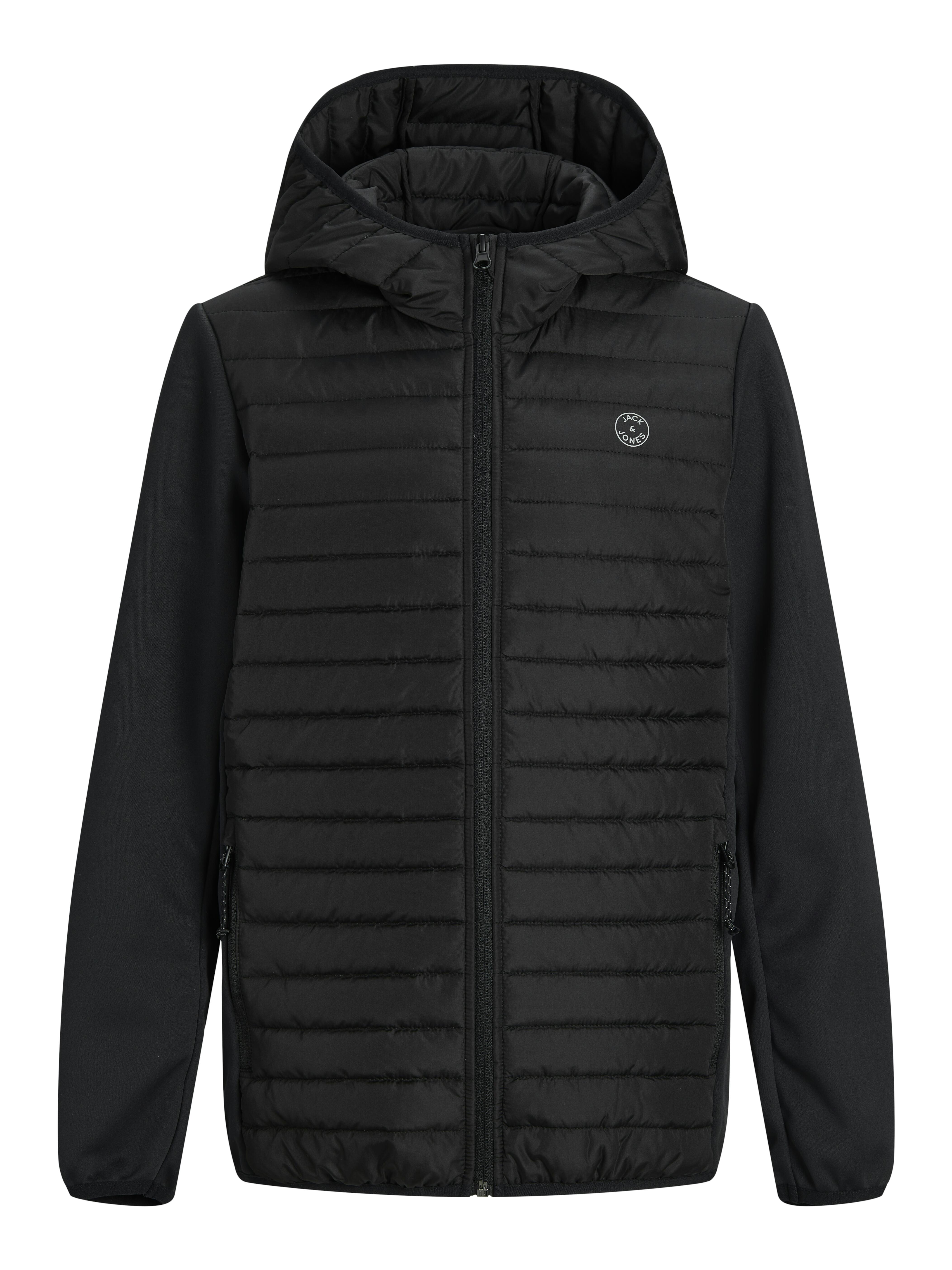 Jack & Jones Herren Schwarz Kinderjacke Multi Quilted Noos - Bild 4