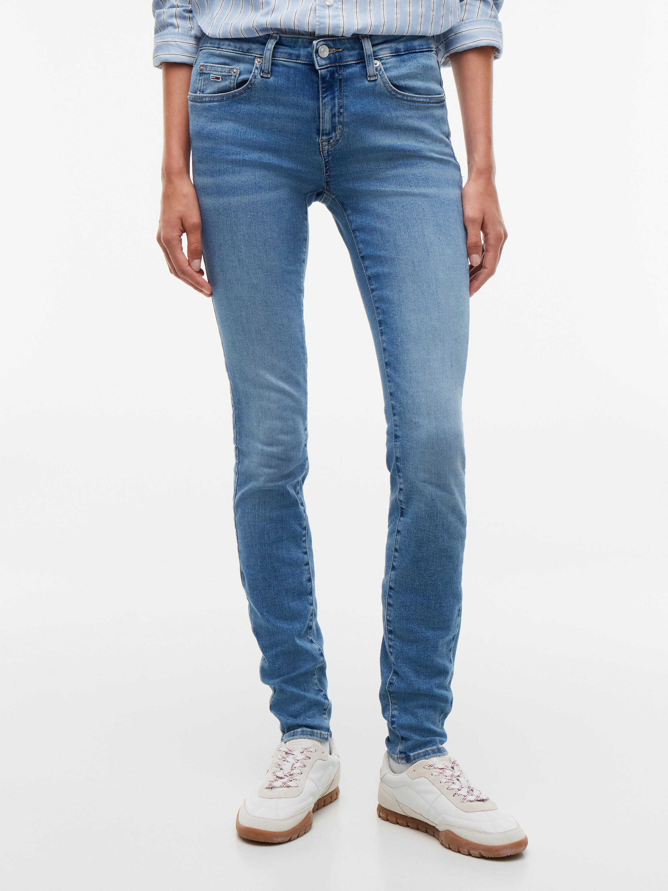 Tommy Jeans Damen Tommy Hilfiger Skinny Fit Jeans Blau Gr. 31/30 - Bild 2