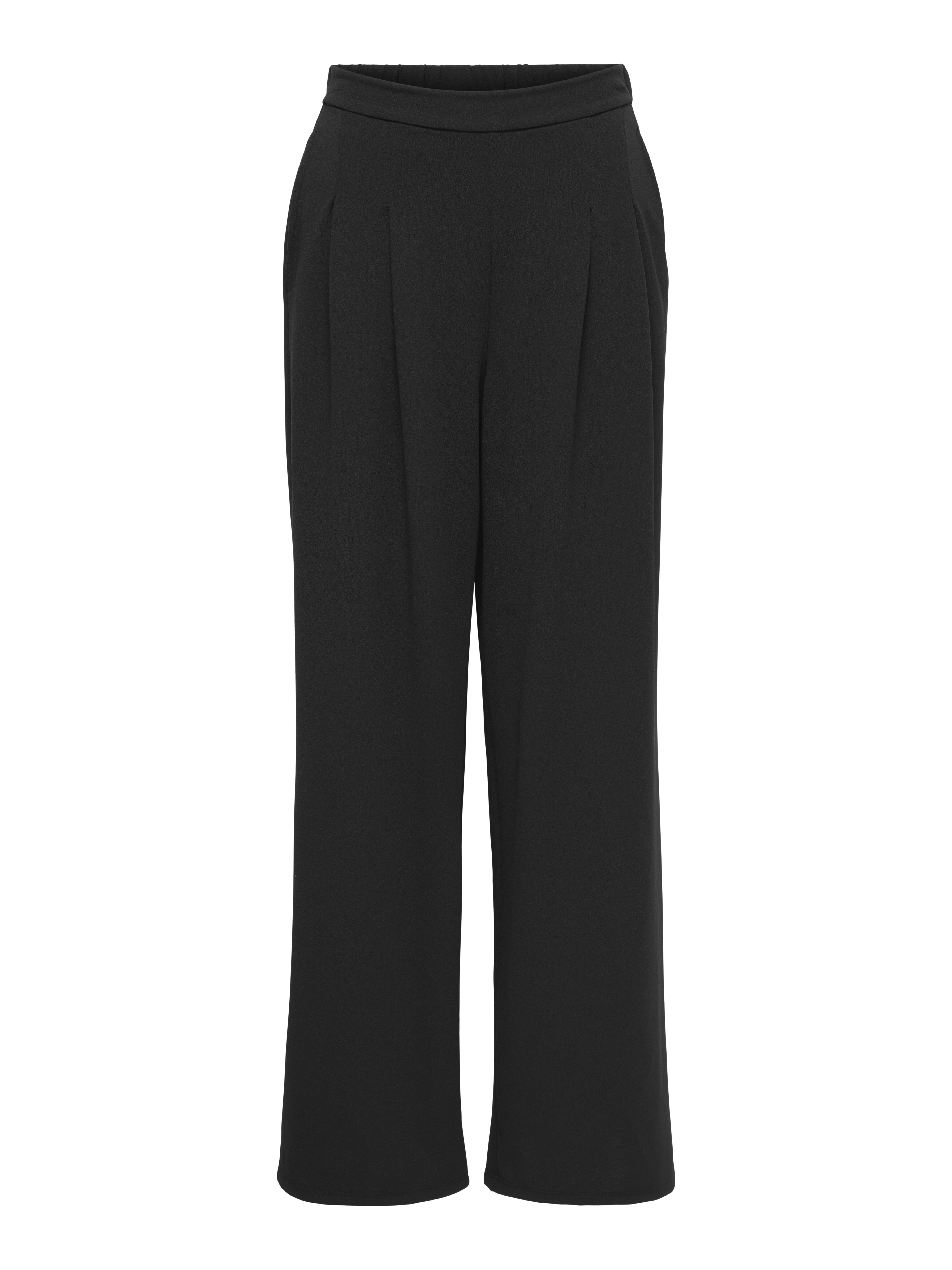 Only - Onlbang Pleat Wide Pant Jrs Black - Gr. - Xl