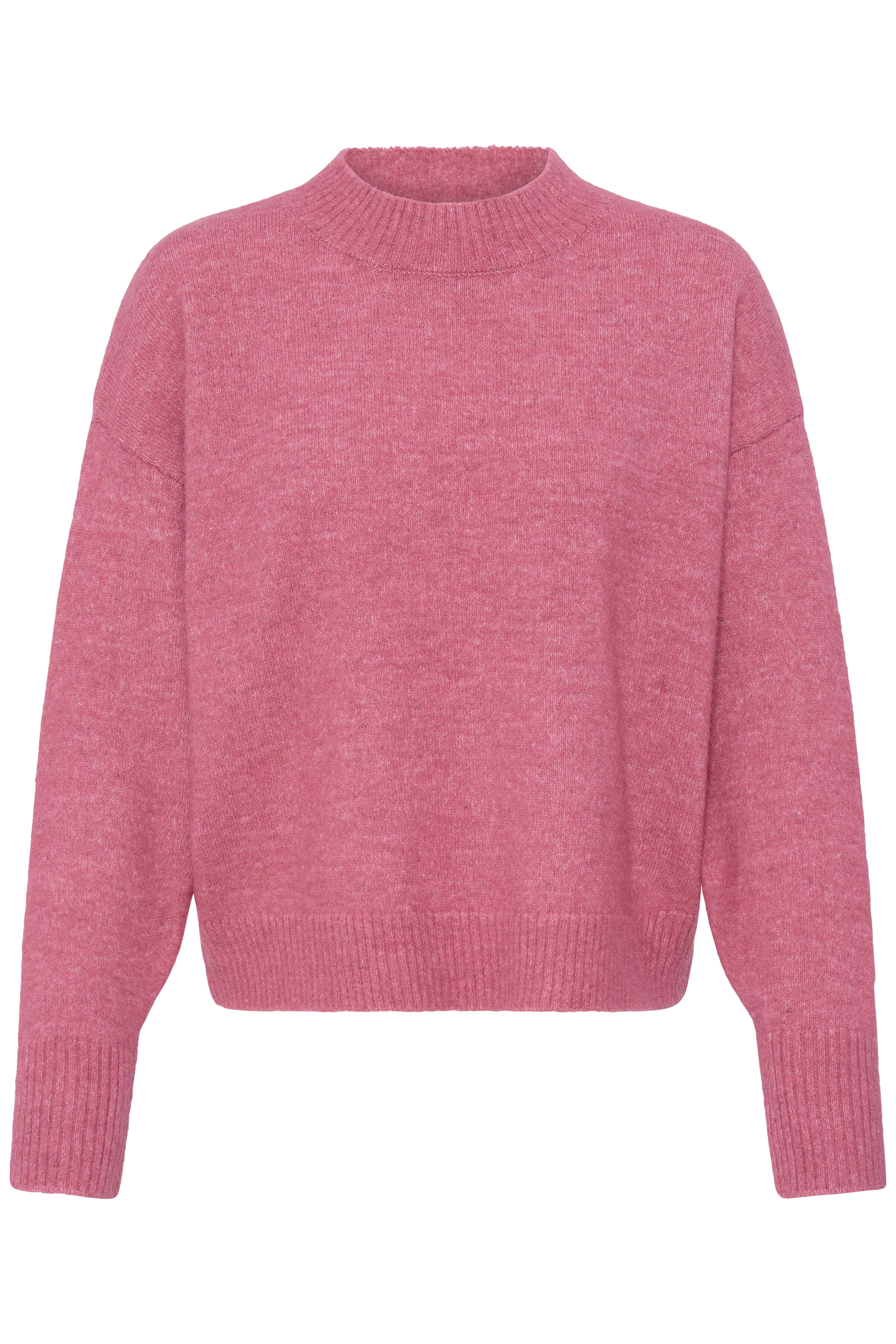 VAN GRAAF Ichi Damen Altrosa Strickpullover Langarm Ihsage Pink, Klein - Bild 3