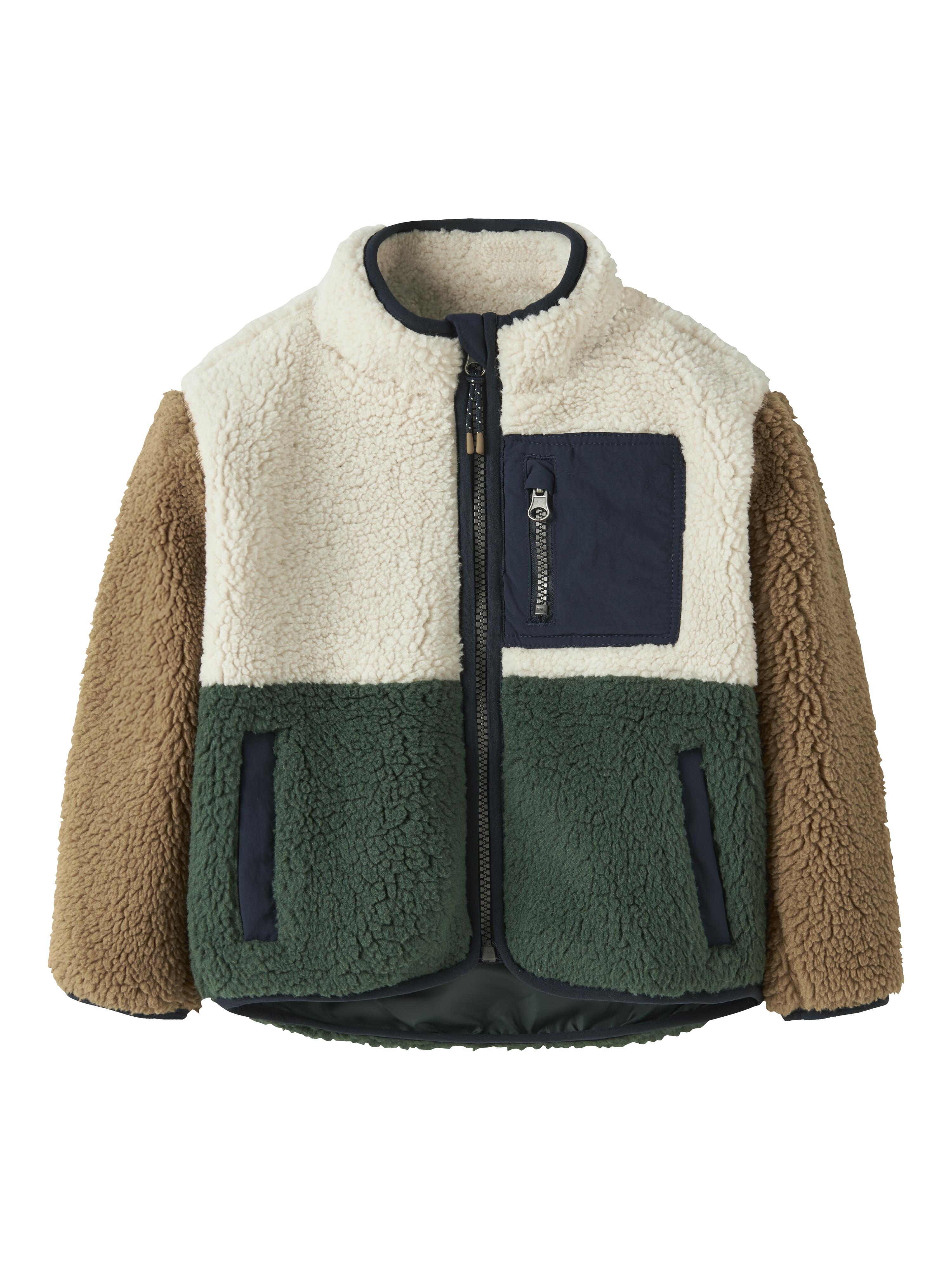 Name It - Nmmmacey Teddy Jacket Block Noos Jungle Green - Gr. - 116 - Bild 3