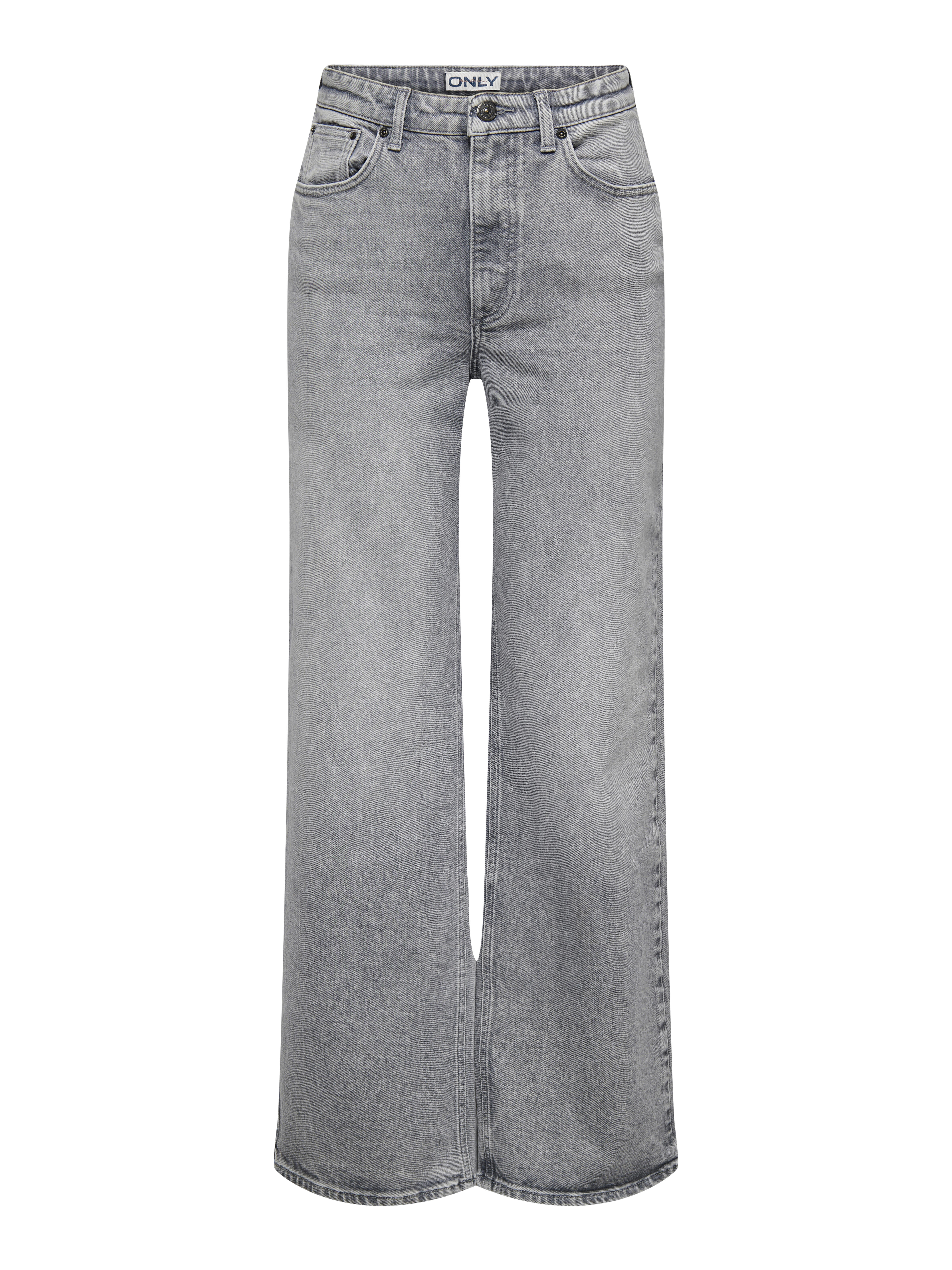 Only Damen Grau – Juicy – Jeans In Er Waschung Mit Hohem Bund Und Weitem Bein - Bild 5