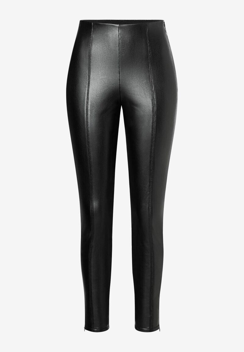 MORE & MORE Kunstleder Leggings schwarz Herbst-Kollektion