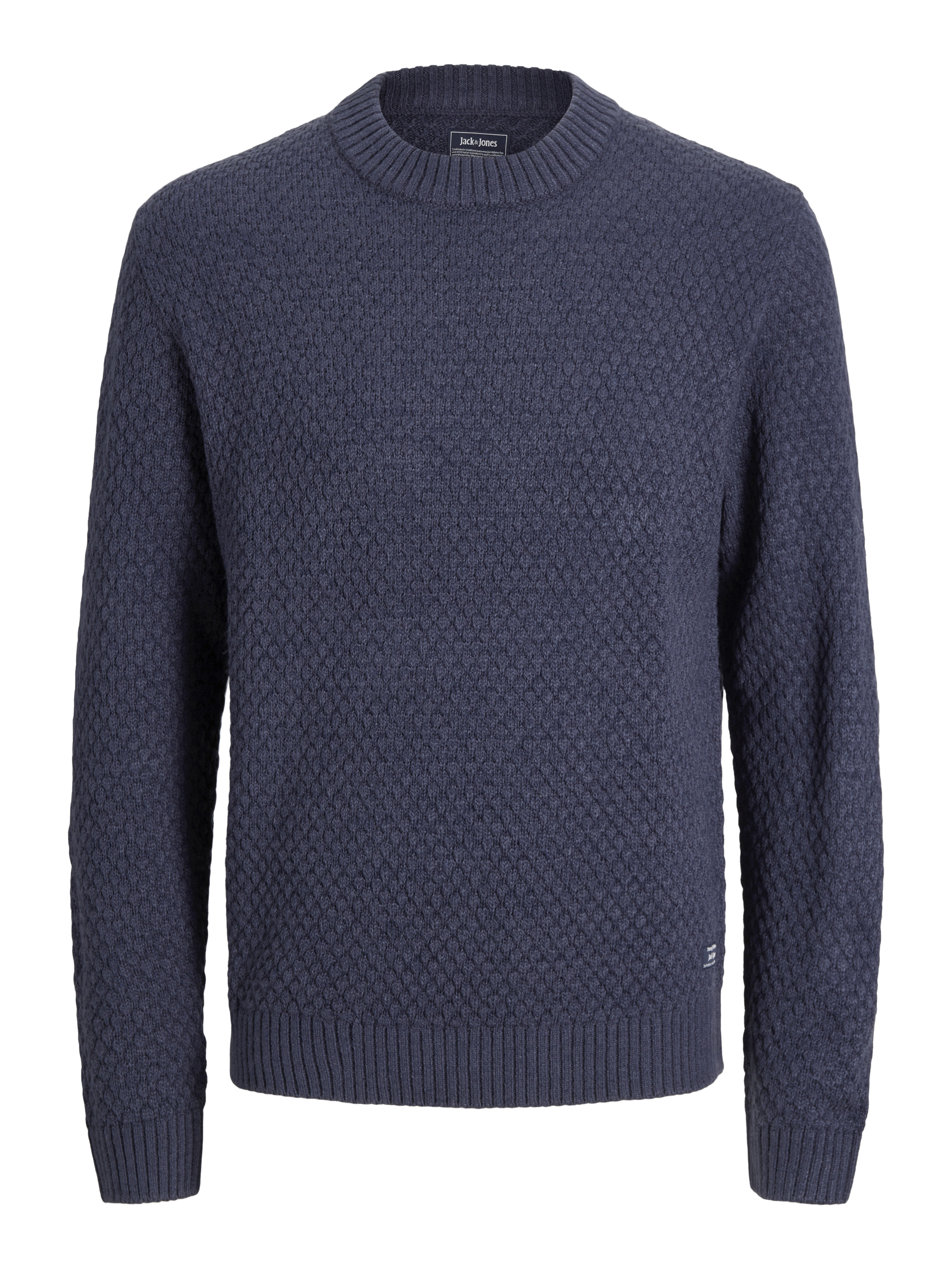 Jack & Jones Herren Rundhalspullover "Jjblake Knit Crew Neck Sn", Gr. Xl, Navy Blazer, Strick, Obermaterial: 74% Polyacryl, 18% Baumwolle, 8% Poly... - Bild 2