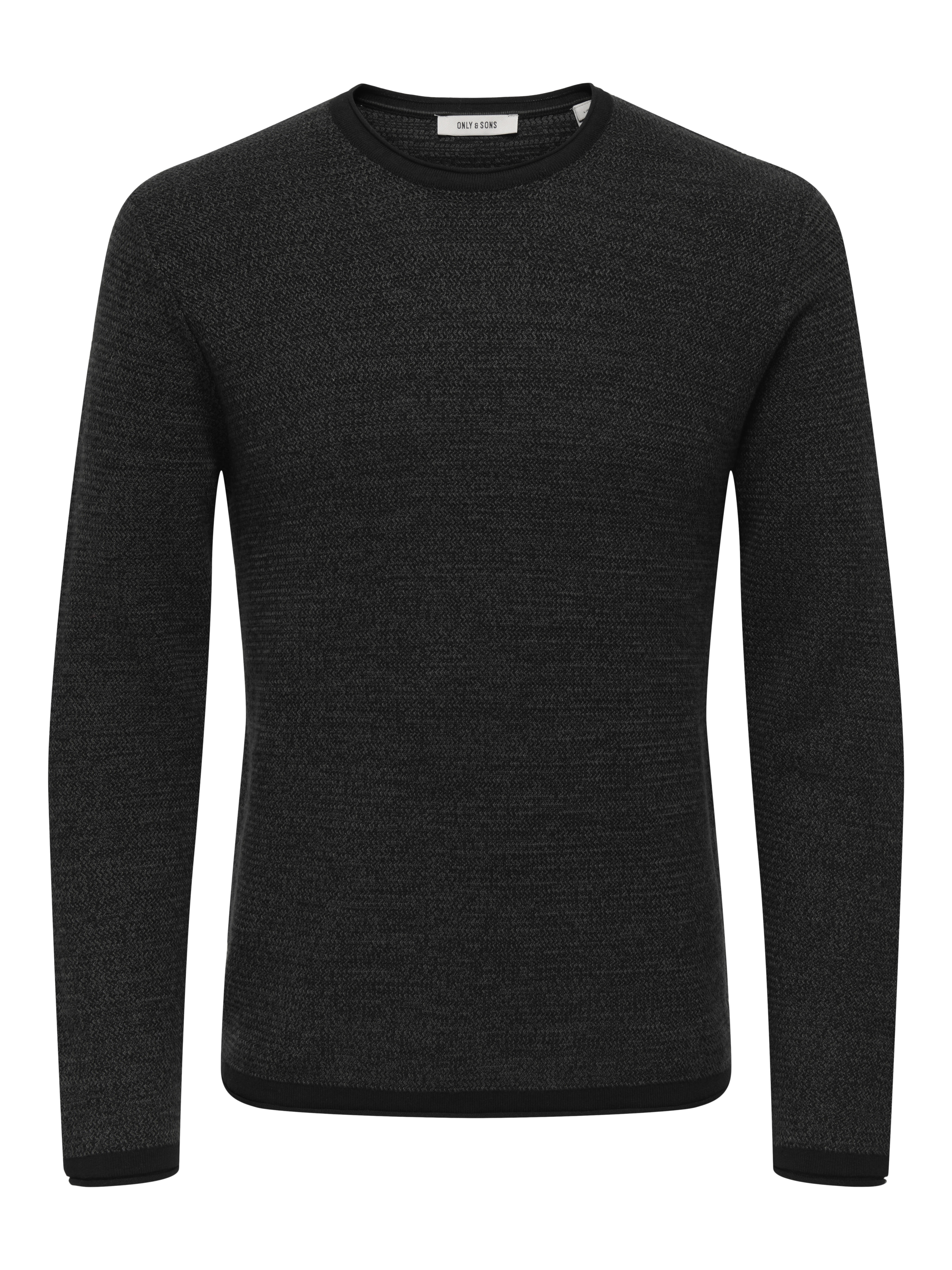 Only & Sons Herren Pullover Baumwolle Gr. XXL Anthrazit Melange - Bild 3