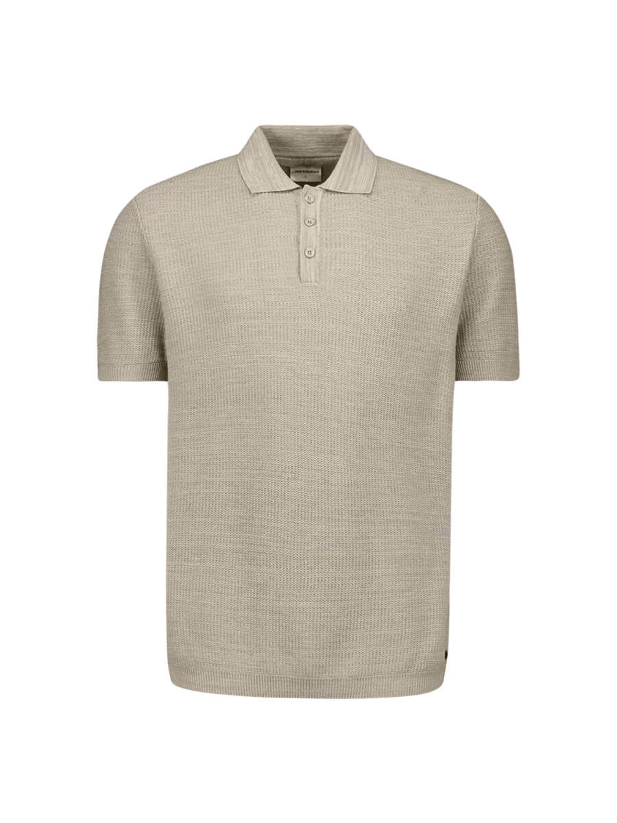 No Excess Beige - Kurzärmeliges Poloshirt - Gr. - Xl