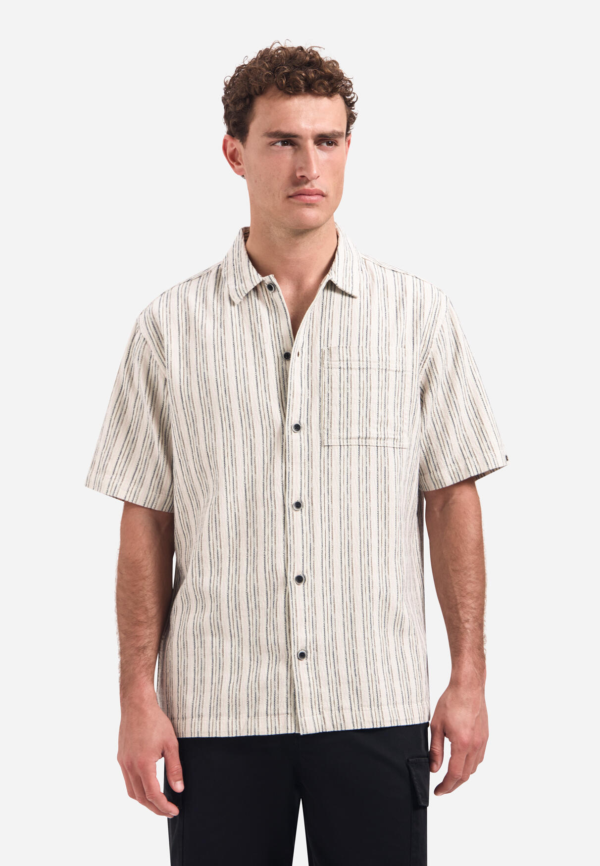 No Excess Shirt Short Sleeve Fancy Striped - Bild 2